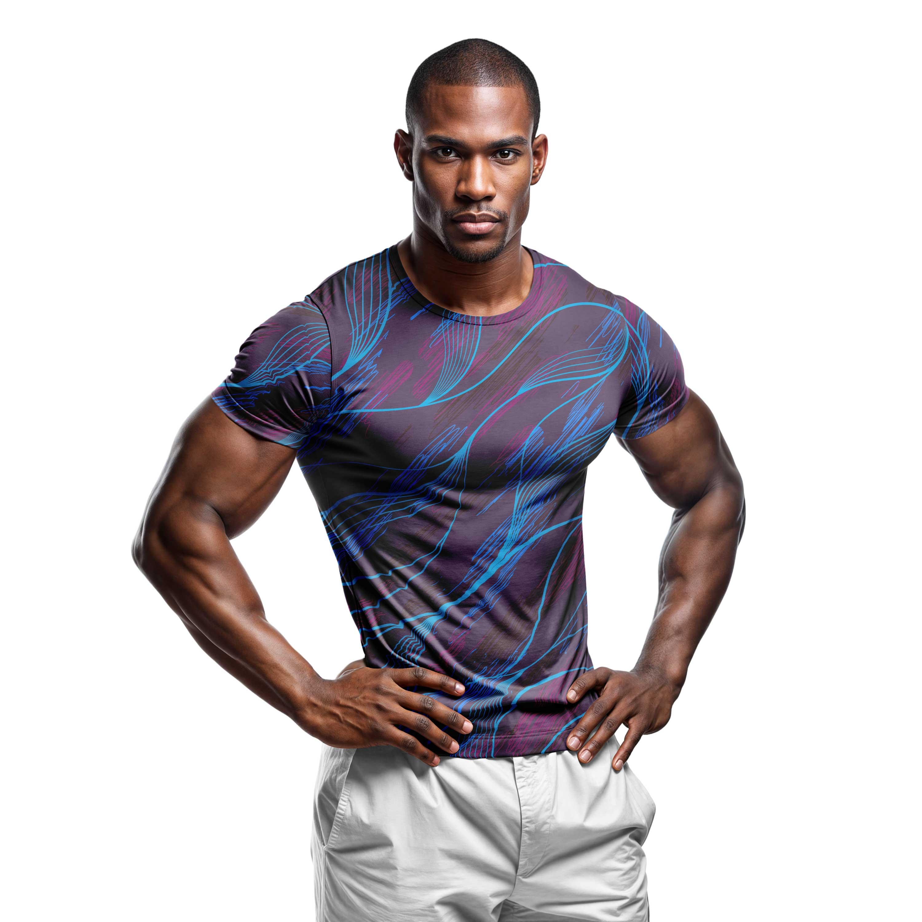 Dijital Baskılı Unisex Tshirt, Fitness Tshirt, Gym Body Tshirt, WF0001