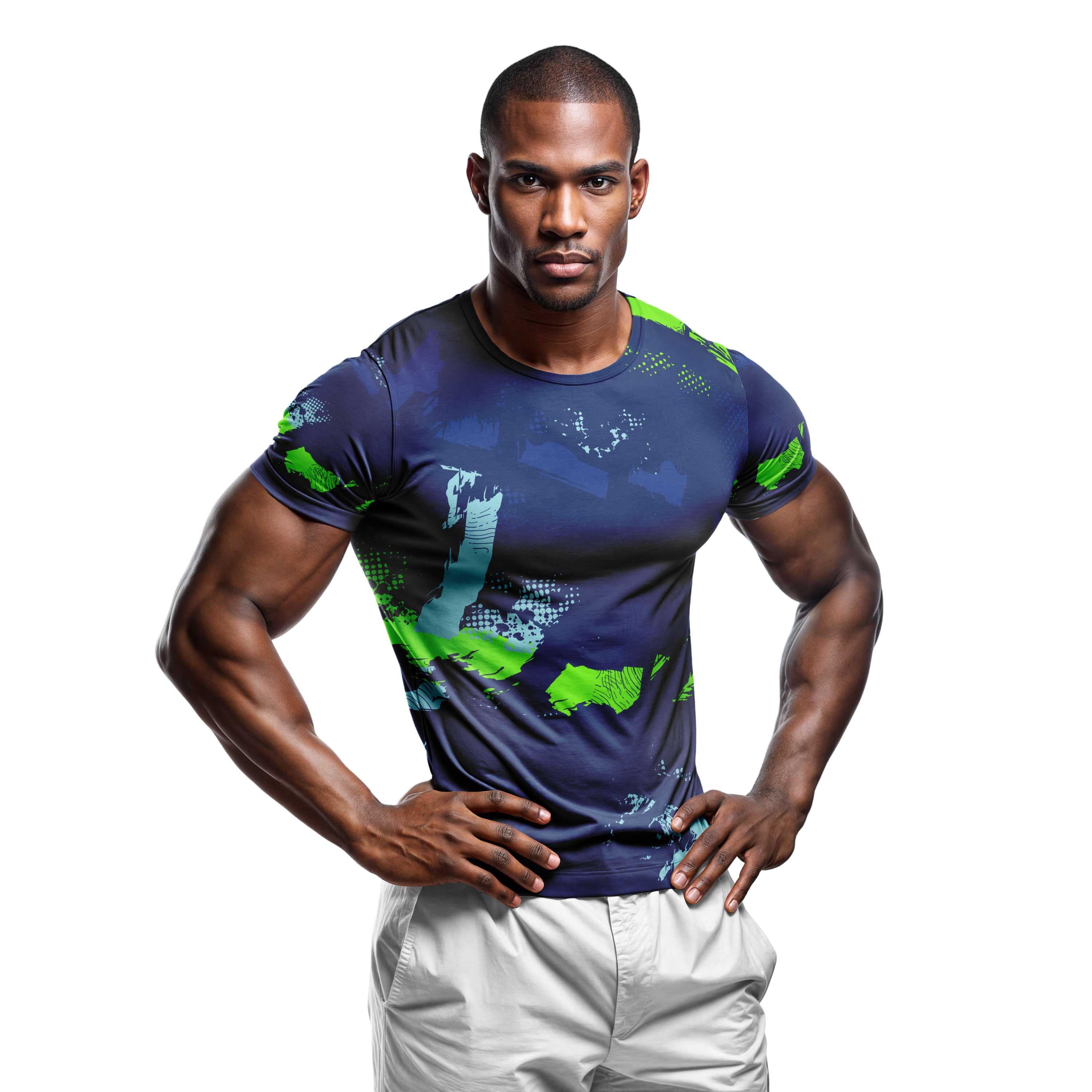 Dijital Baskılı Unisex Tshirt, Fitness Tshirt, Gym Body Tshirt, WF0010