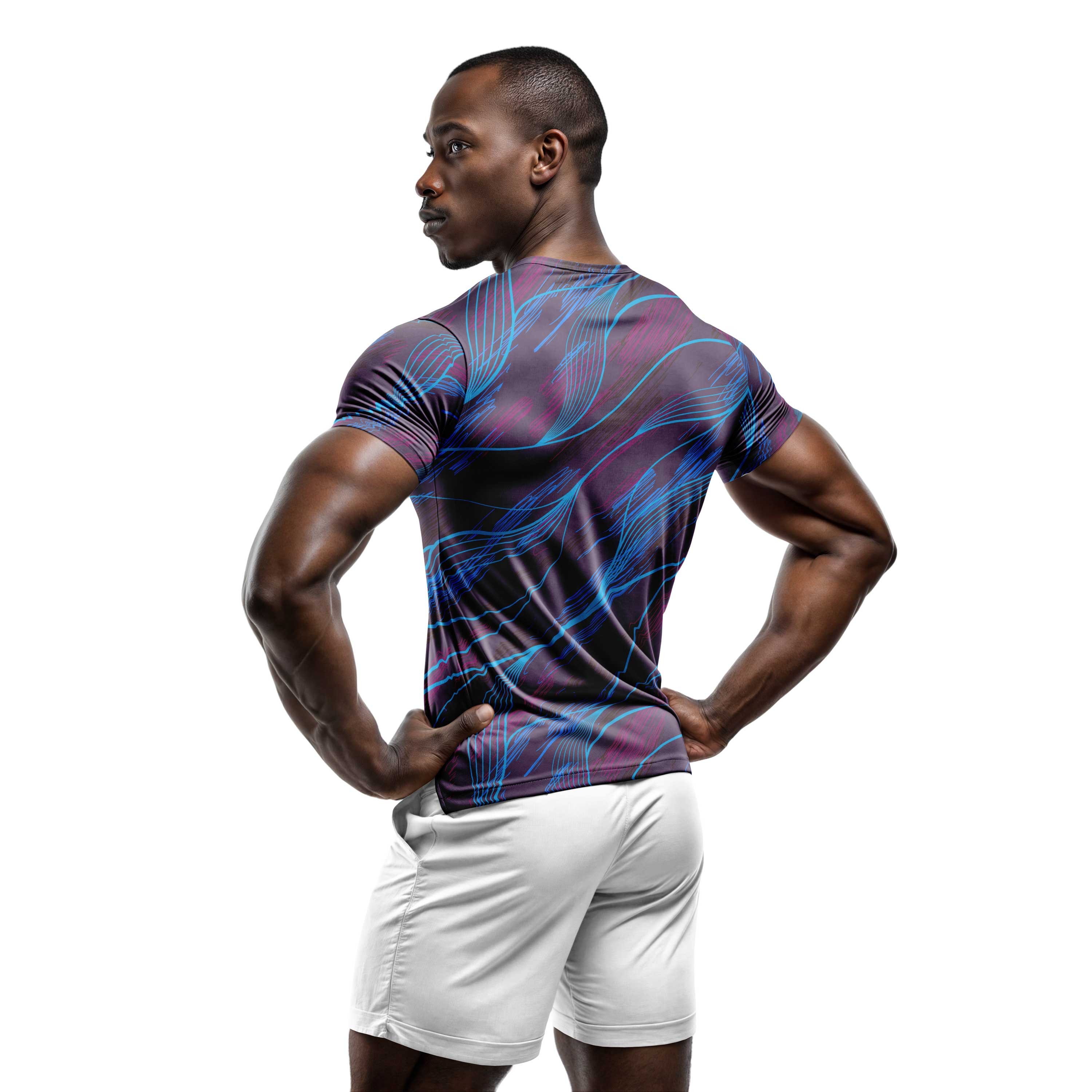 Dijital Baskılı Unisex Tshirt, Fitness Tshirt, Gym Body Tshirt, WF0001