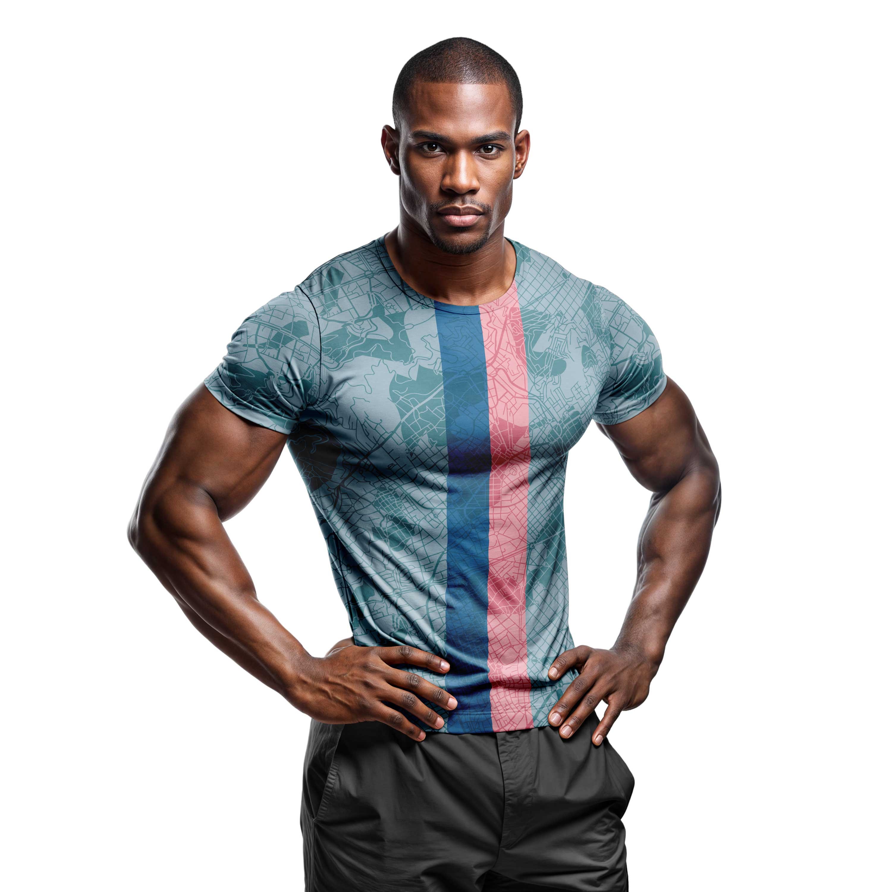 Dijital Baskılı Unisex Tshirt, Fitness Tshirt, Gym Body Tshirt, WF0008
