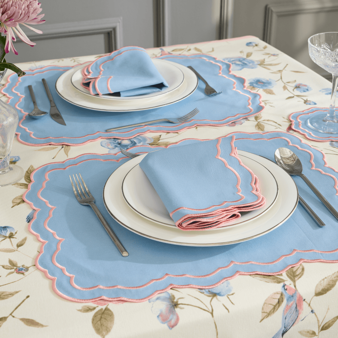 PIERRE PLACEMATS (SET OF 4) - Blue Pink