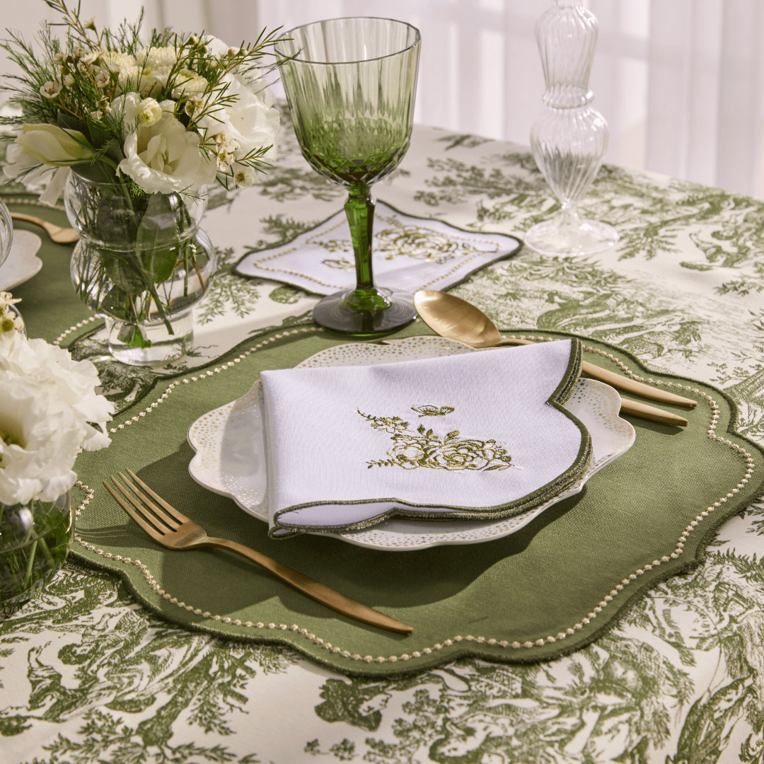 Yeşil Royal Yemek Peçetesi 2 Adet