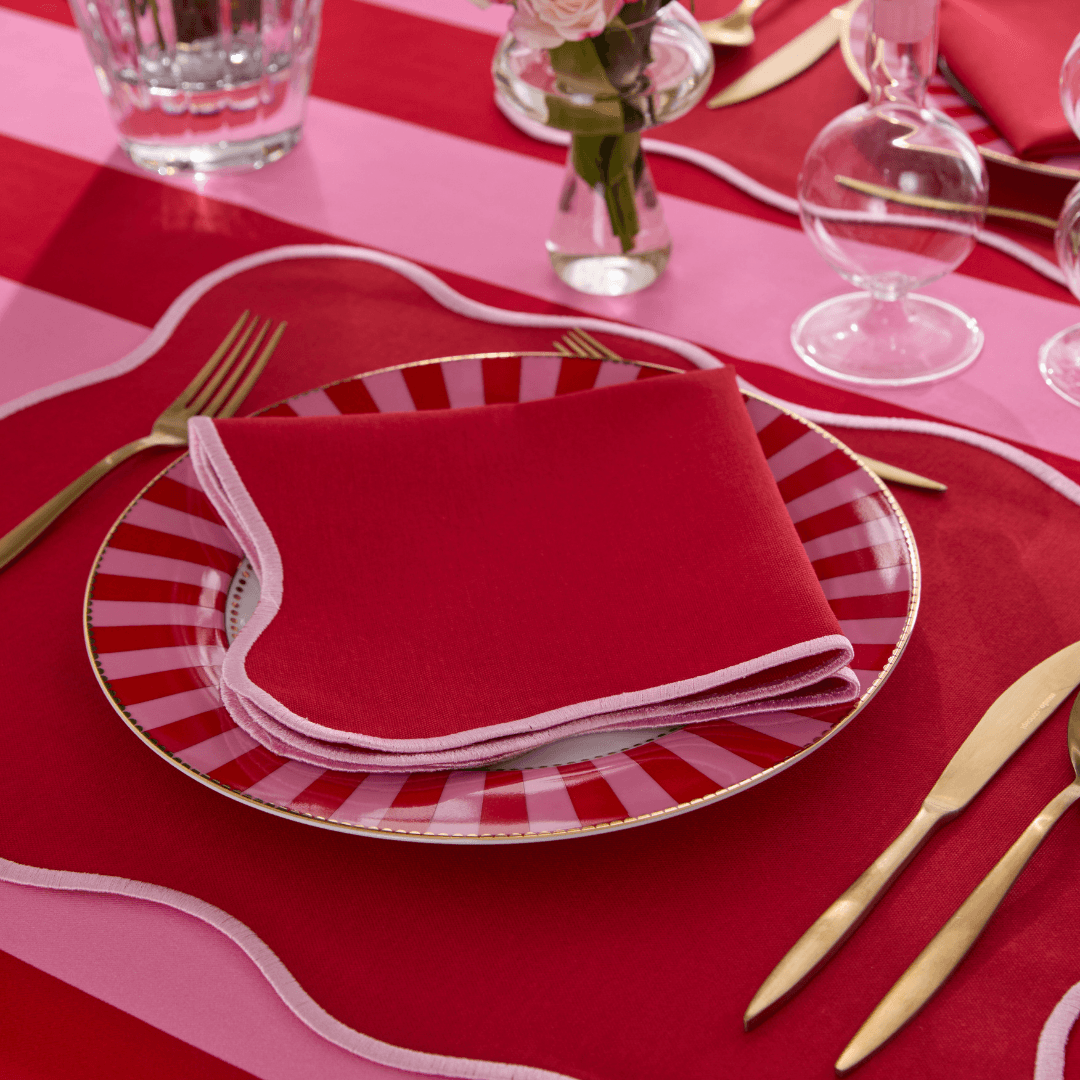 Pembe Valerio Yemek Peçetesi 2 Adet