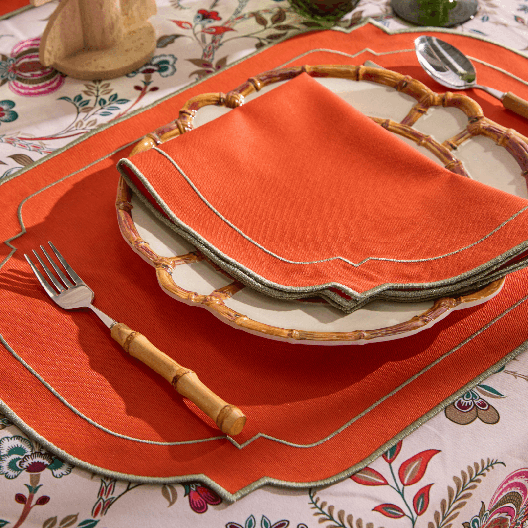 Turuncu Luna Yemek Peçetesi 2 Adet