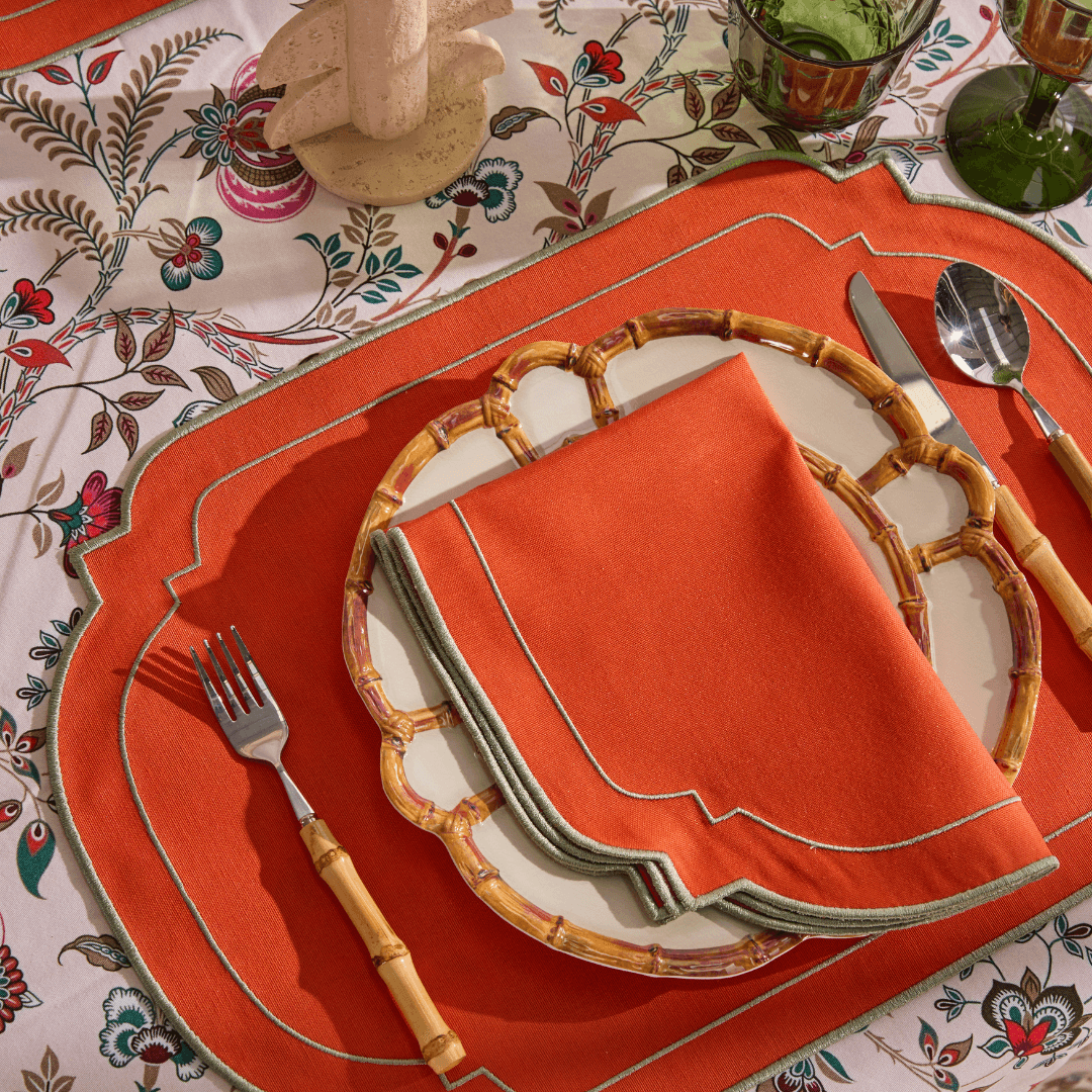 Turuncu Luna Yemek Peçetesi 2 Adet