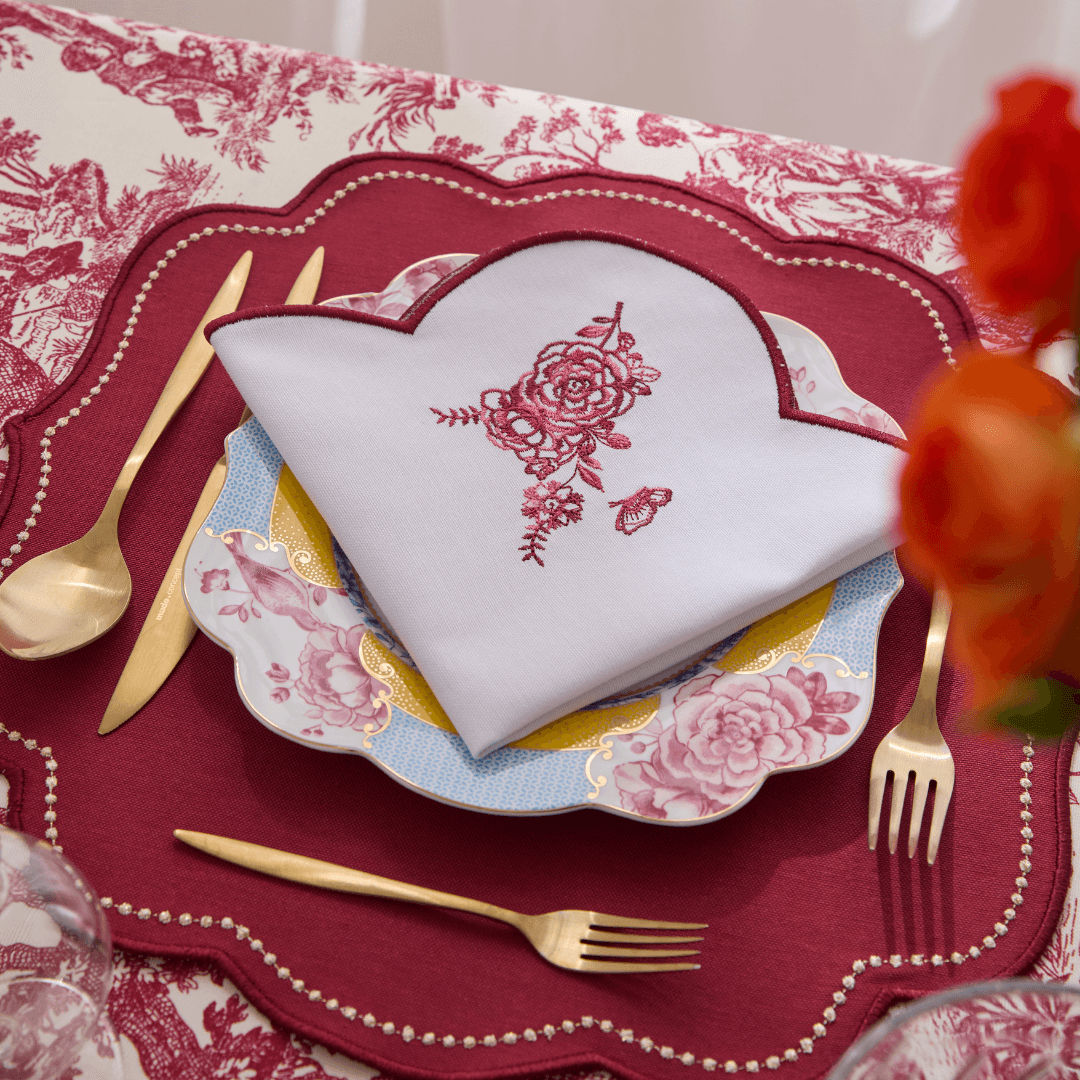 Bordo Royal Yemek Peçetesi 2 Adet