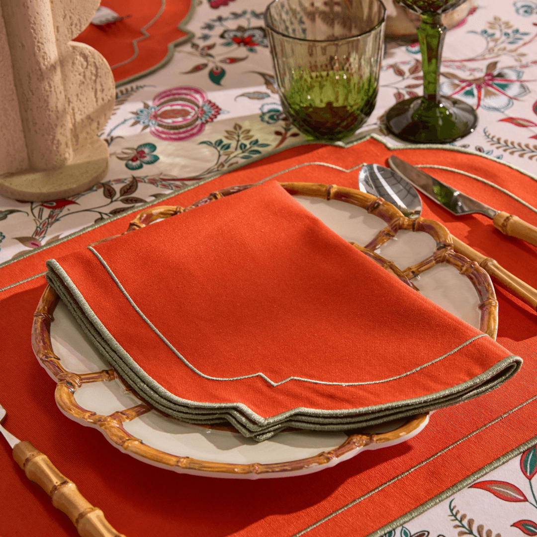 Turuncu Luna Yemek Peçetesi 2 Adet