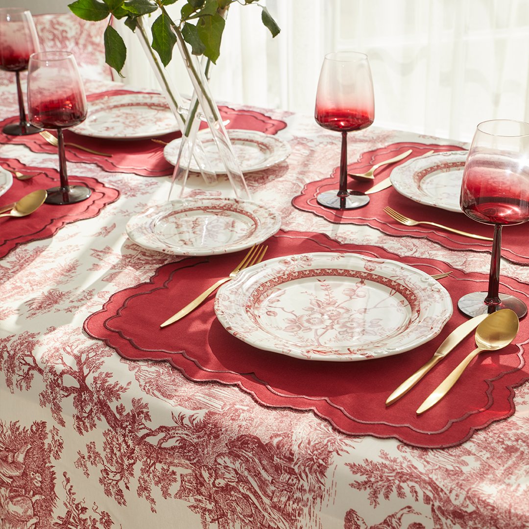 PIERRE PLACEMATS (SET OF 4) - Burgundy