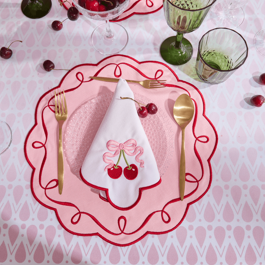 Pembe Bella Amerikan Servisi ve Yemek Peçetesi