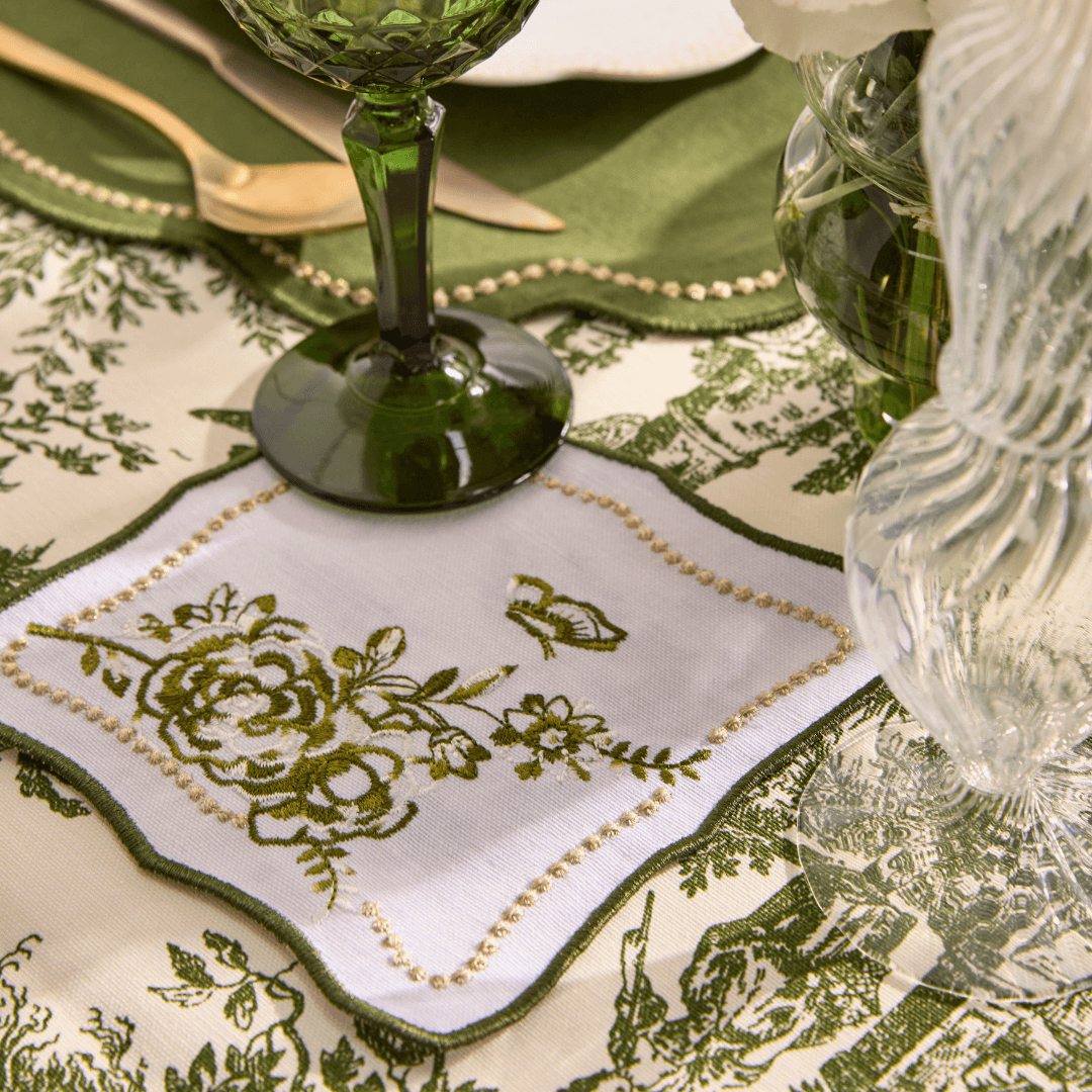 Yeşil Royal Kokteyl Peçetesi 4 Adet