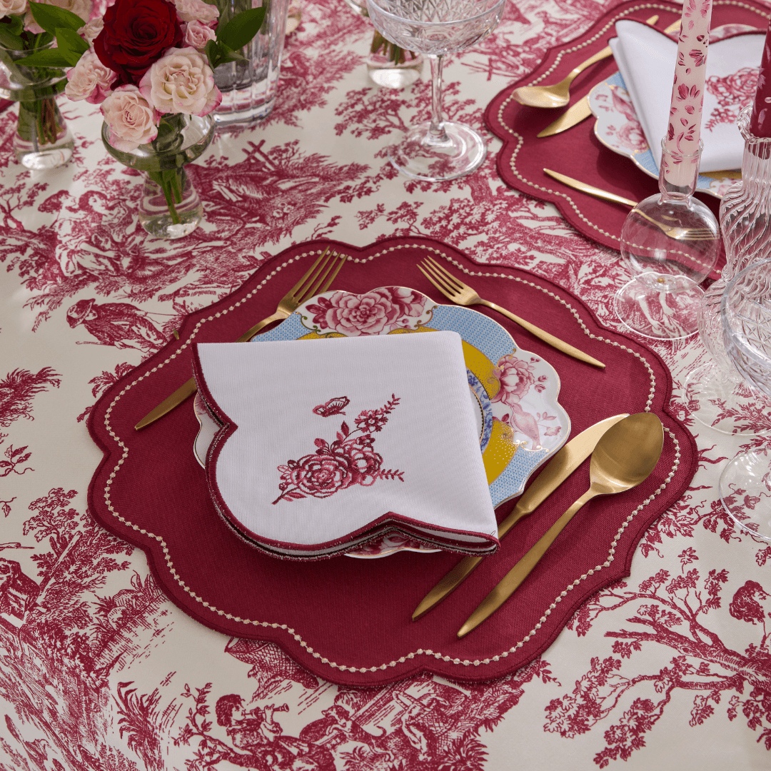 Bordo Royal Yemek Peçetesi 2 Adet