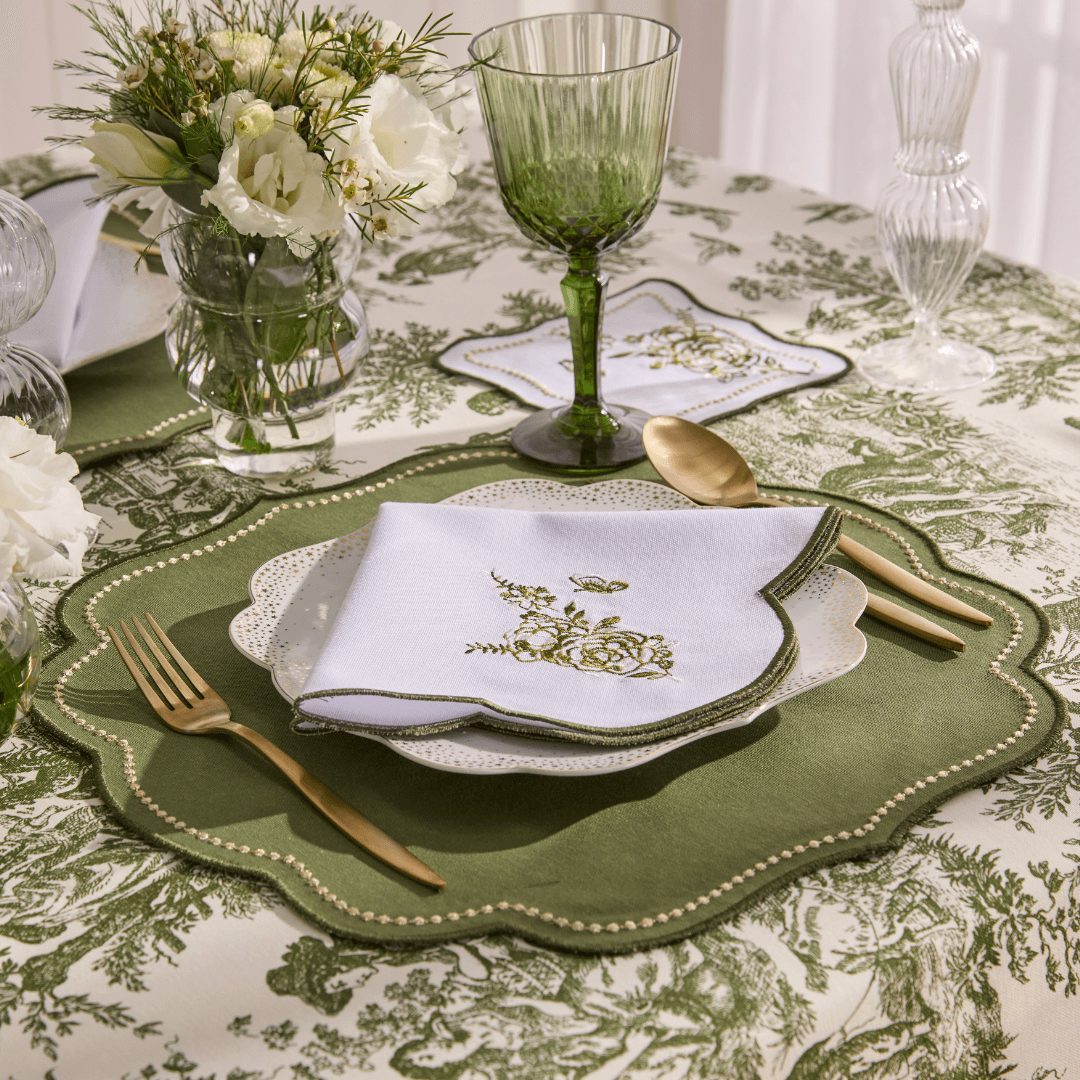 Yeşil Royal Yemek Peçetesi 2 Adet