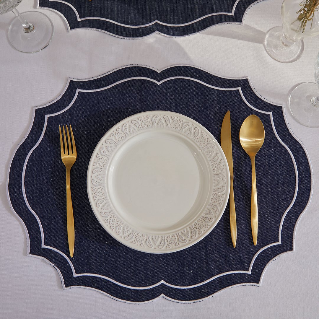 LILY PLACEMATS (SET OF 4) - Blue