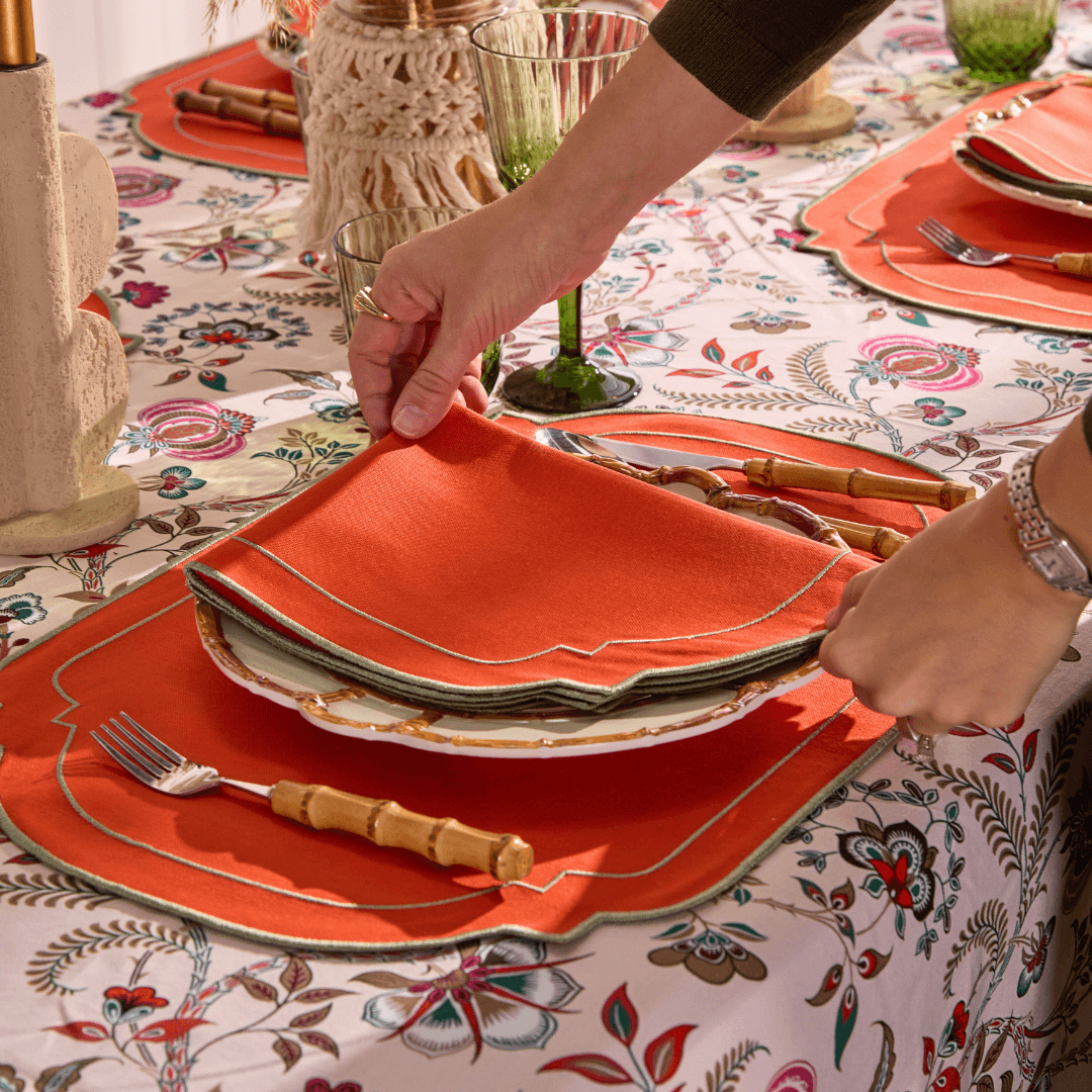 Turuncu Luna Yemek Peçetesi 2 Adet