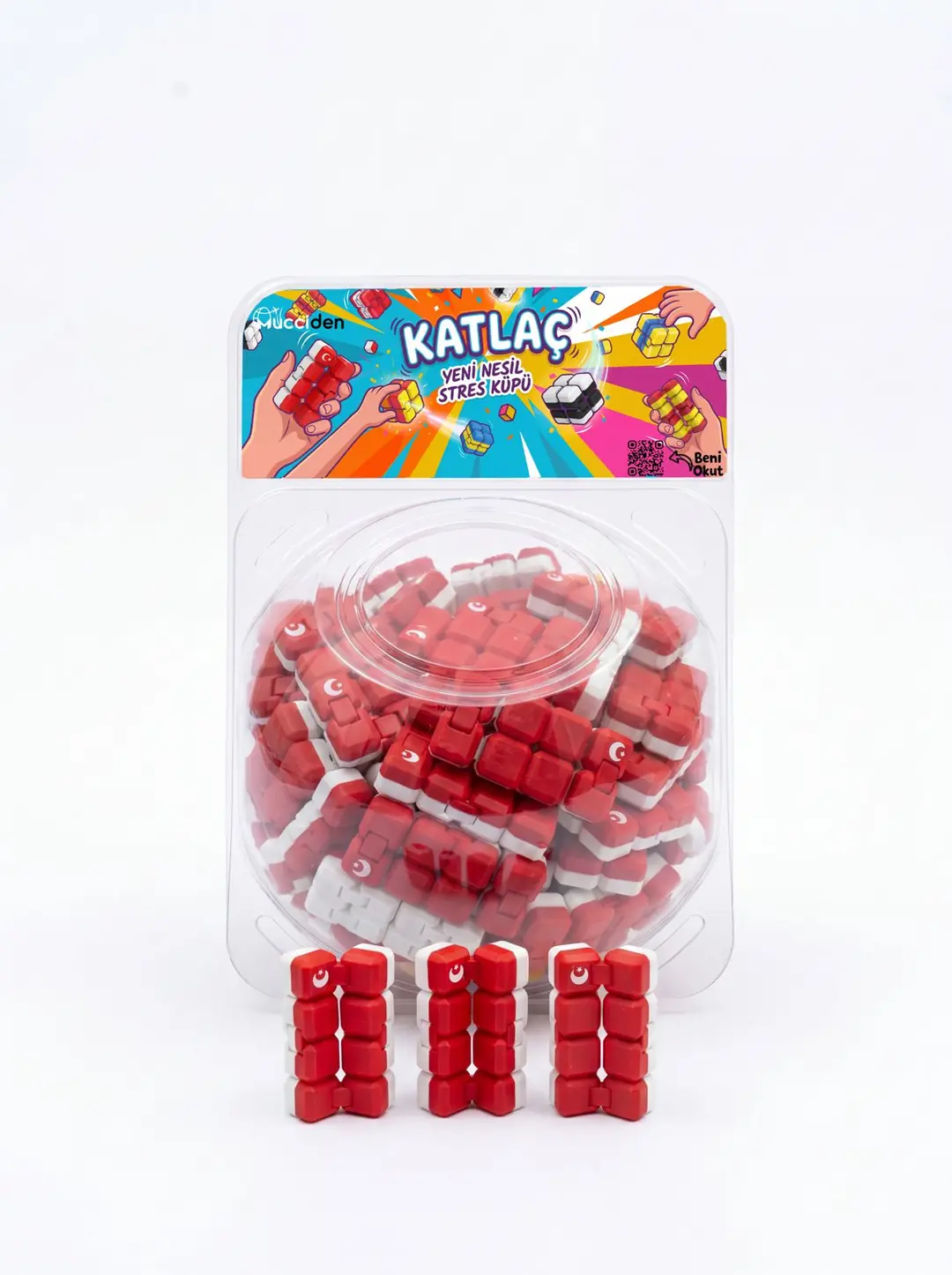 Toptan 70 Adet Fanus Milli Takım Özel Seri Infinity Cube Sonsuz Küp Hareketli Stres Küpü