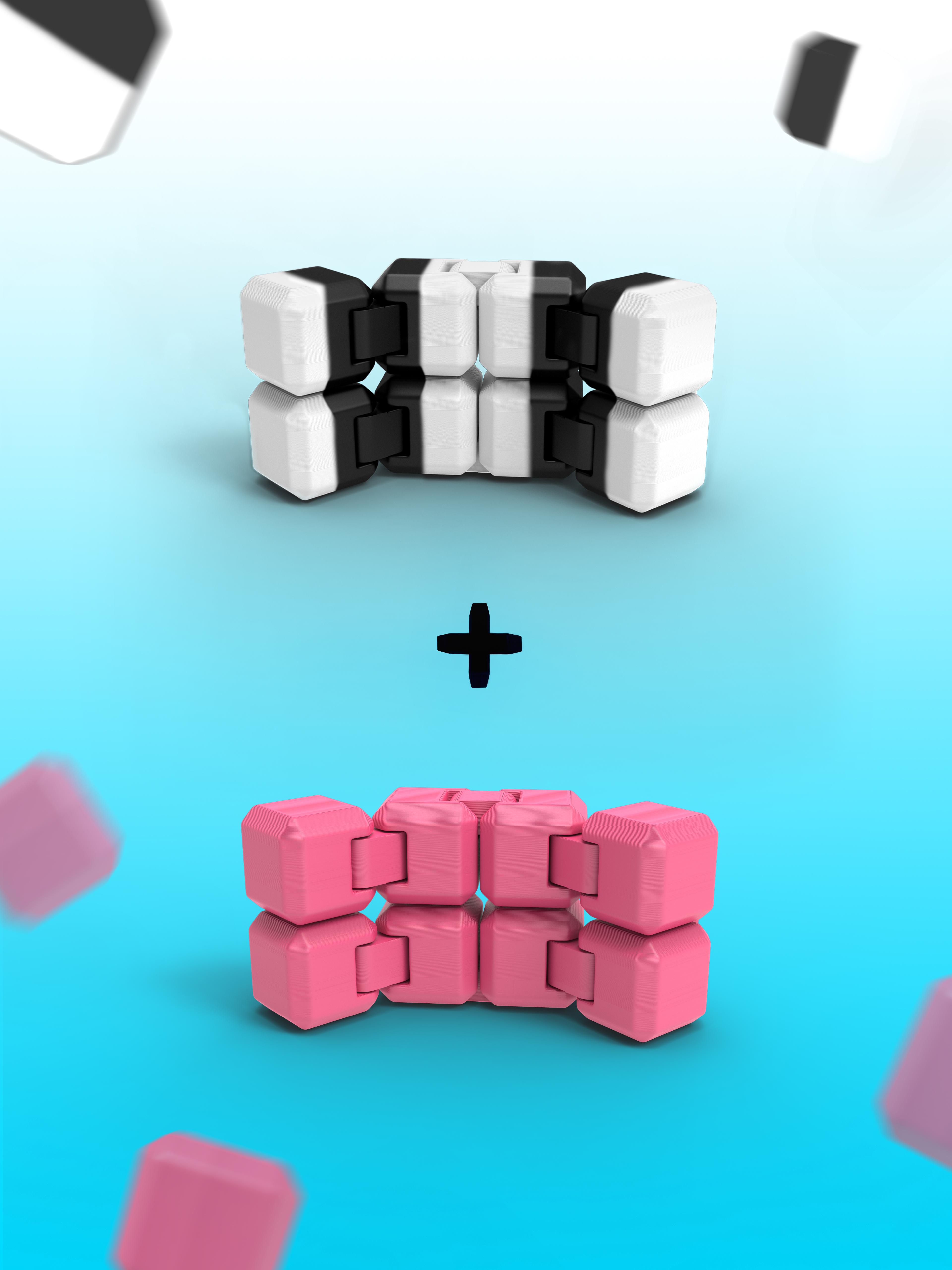 KATLAÇ TARAFTAR SİYAH BEYAZ + PEMBE RENK 