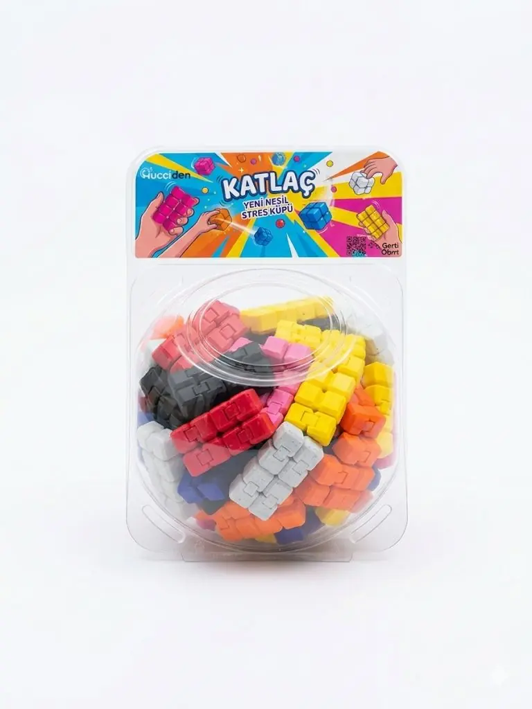 Toptan 70 Adet Fanus Özel Seri 7 Farklı Renk Infinity Cube Sonsuz Küp Hareketli Stres Küpü