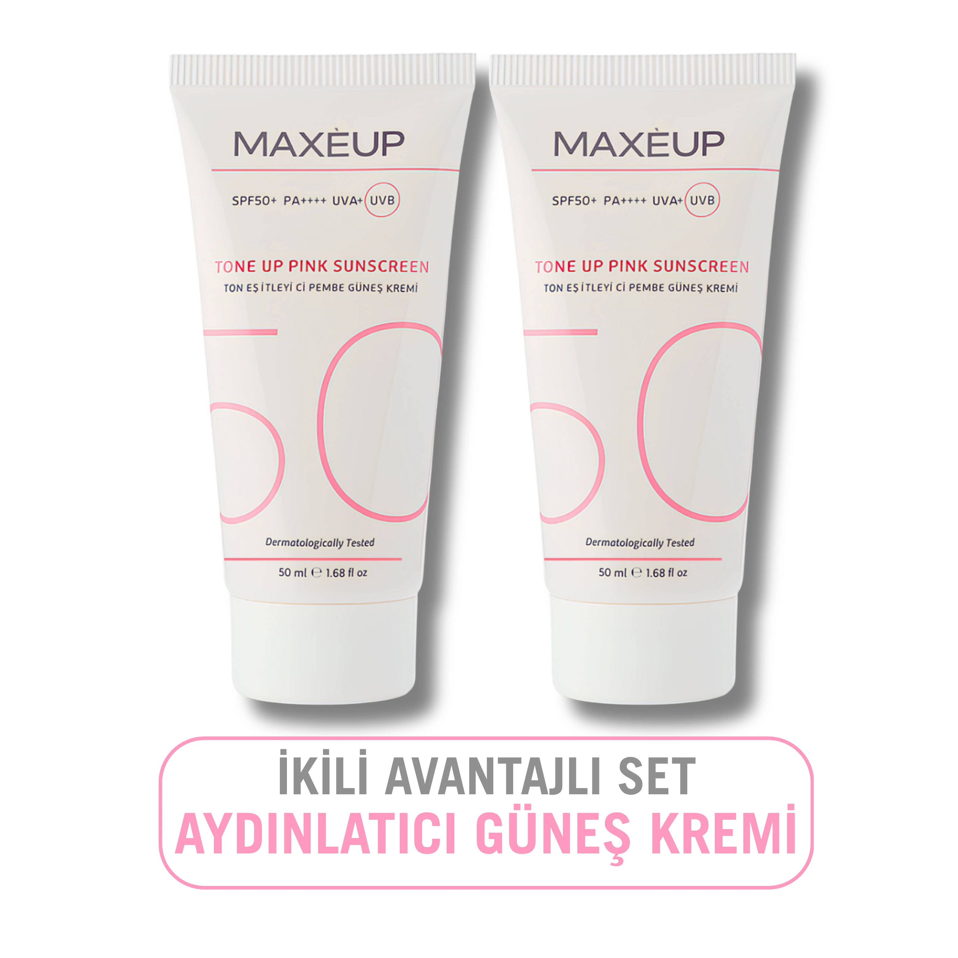 Ton Eşitleyici Aydınlık Veren Koruyucu Yüz Güneş Kremi SPF50+/PA++++ | 50 ML x2 |