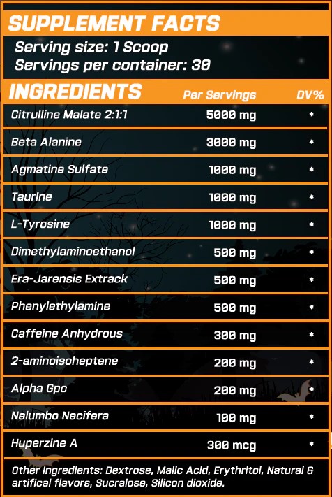 GRIMLABS REAPER PSYCHOTIC PRE-WORKOUT 30 SERVINGS