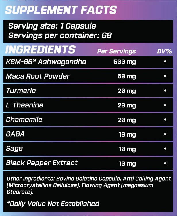 GRIMLABS ASHWAGANDHA 500mg 60 CAPS