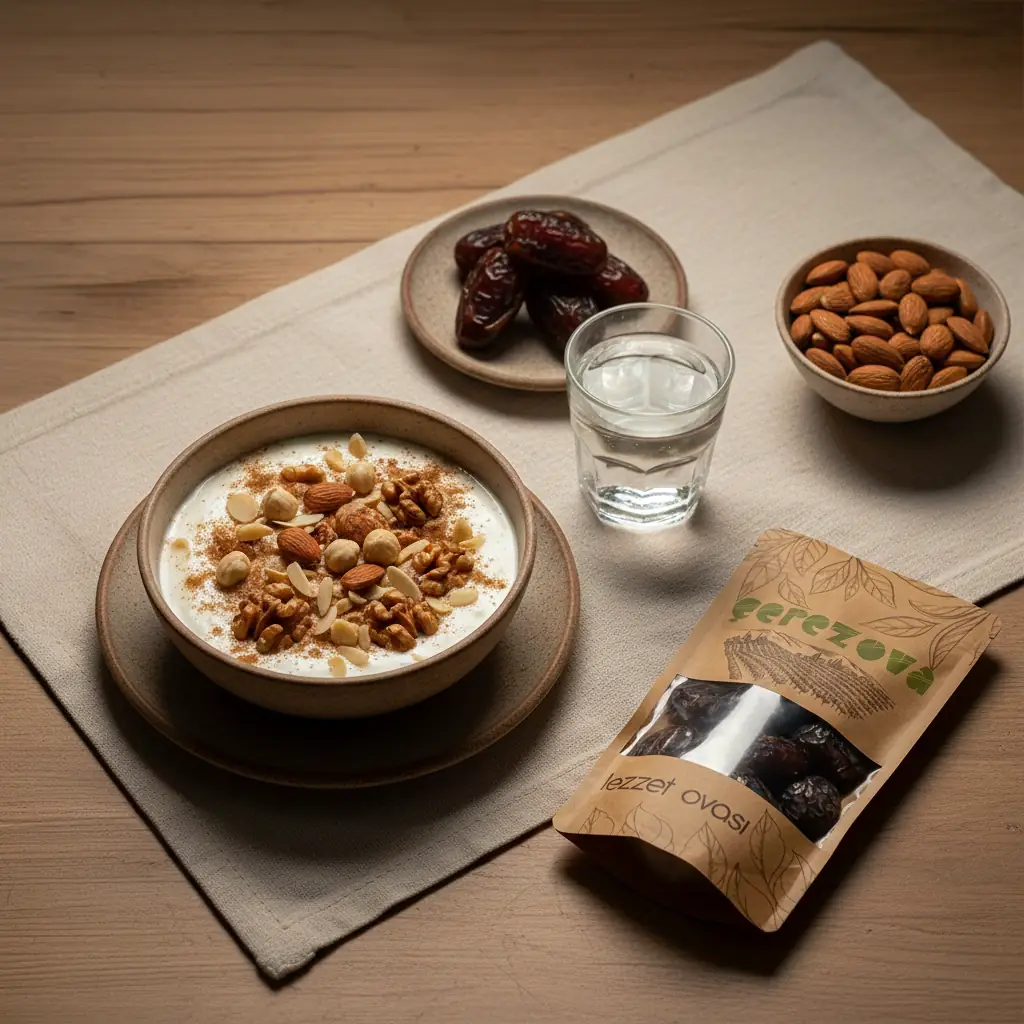 Bir avuç kuruyemişi doğrudan yiyebileceğiniz gibi, sahur menünüze yaratıcı şekillerde de ekleyebilirsiniz