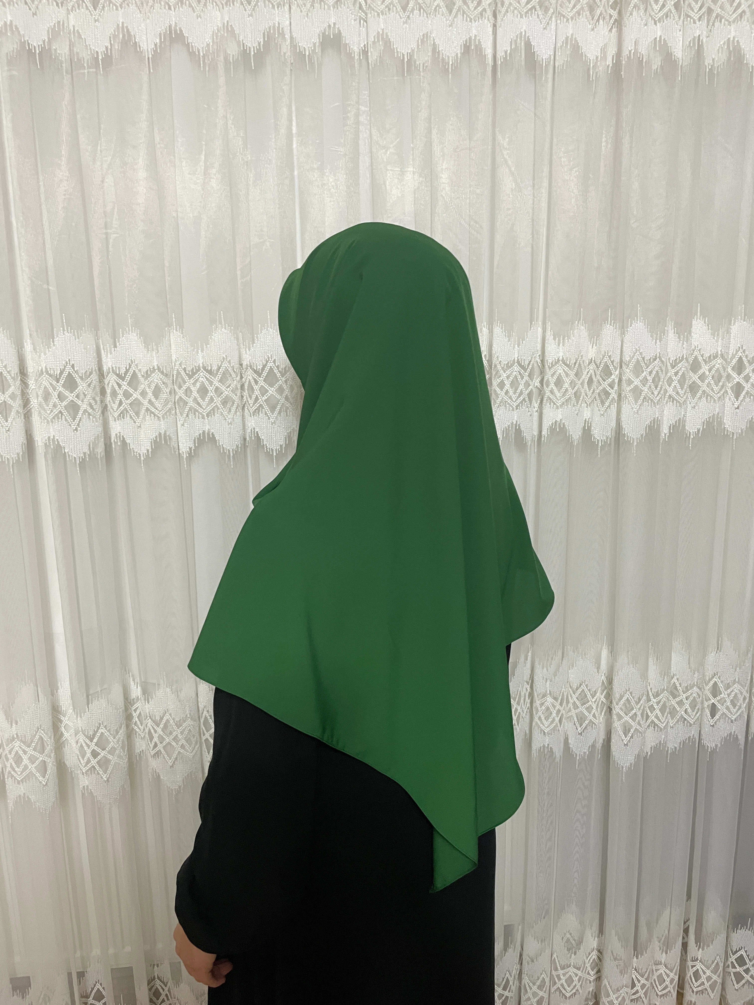 zimrüt yeşili büyük boy eşarp 120-120