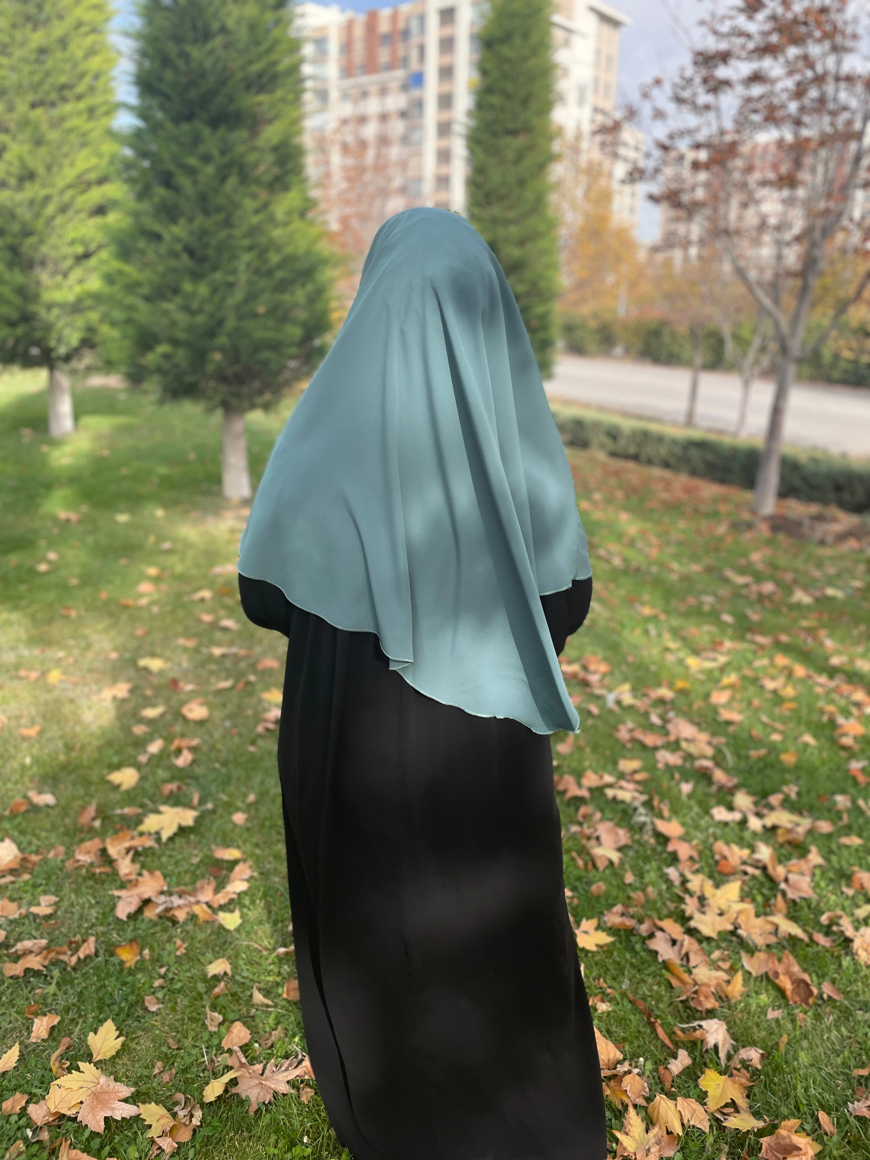 mint yeşili oval kesim telalı sufle kücük boy