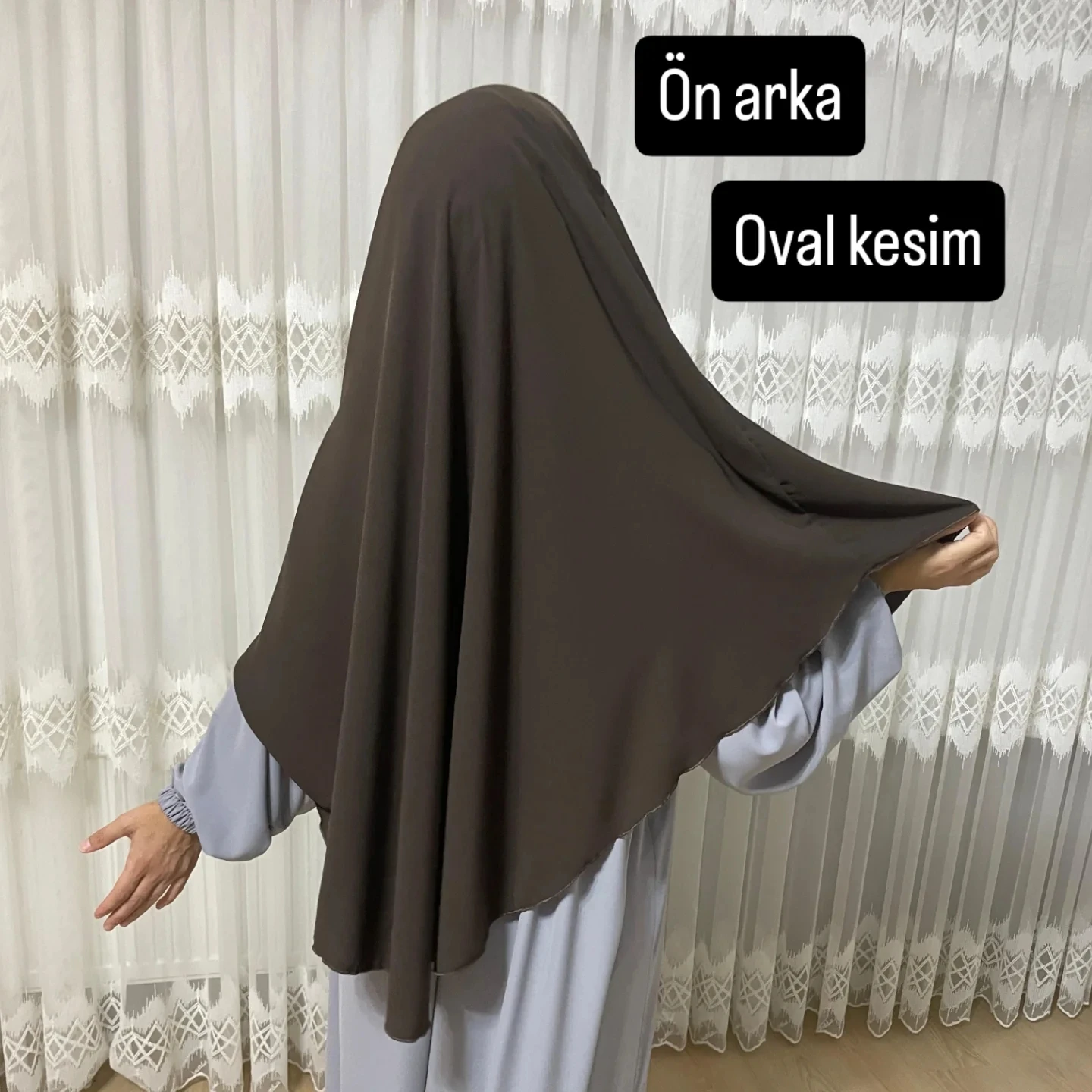 kahver rengi oval telalı küçük boy sufle