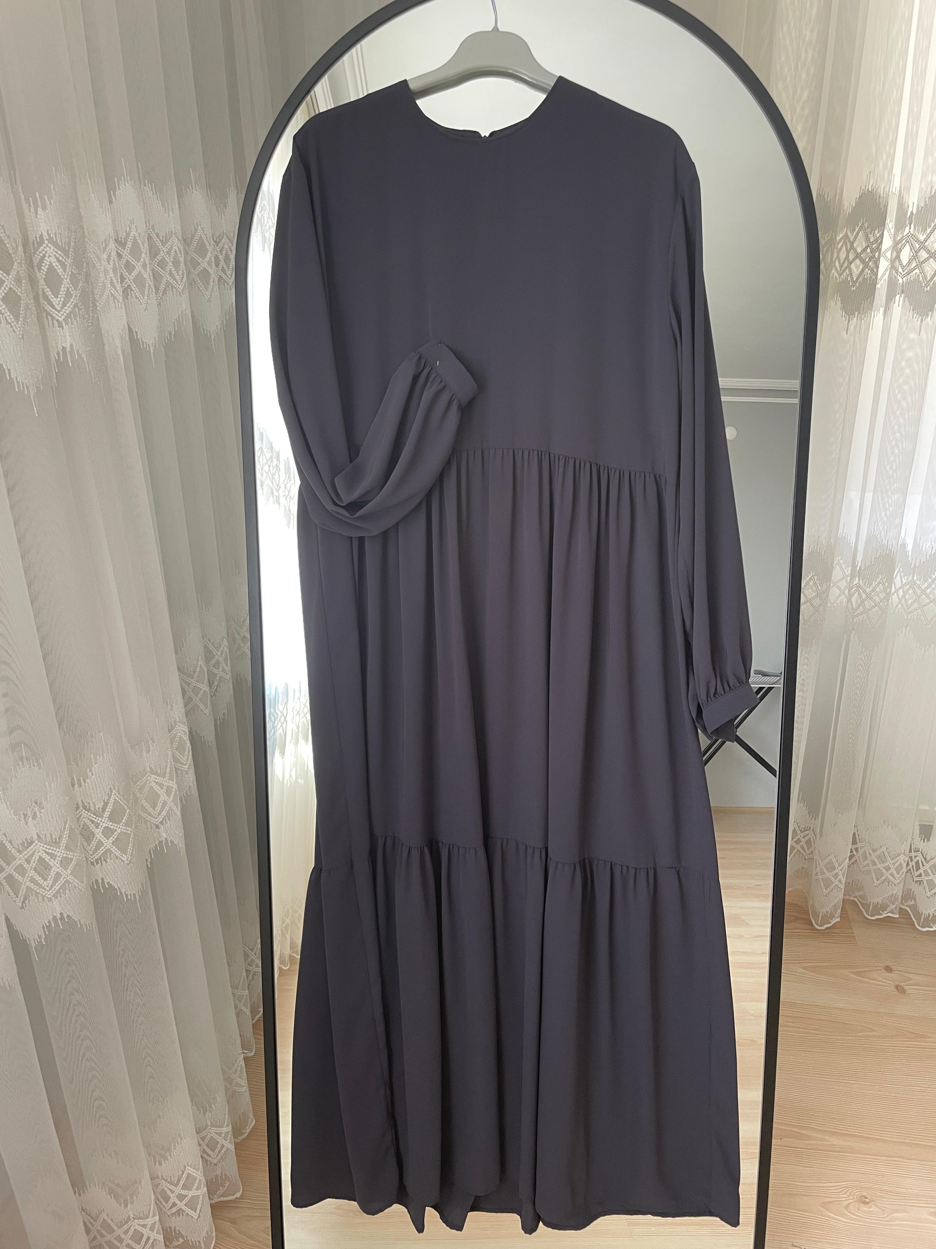 antrasit renk kat kat elbise