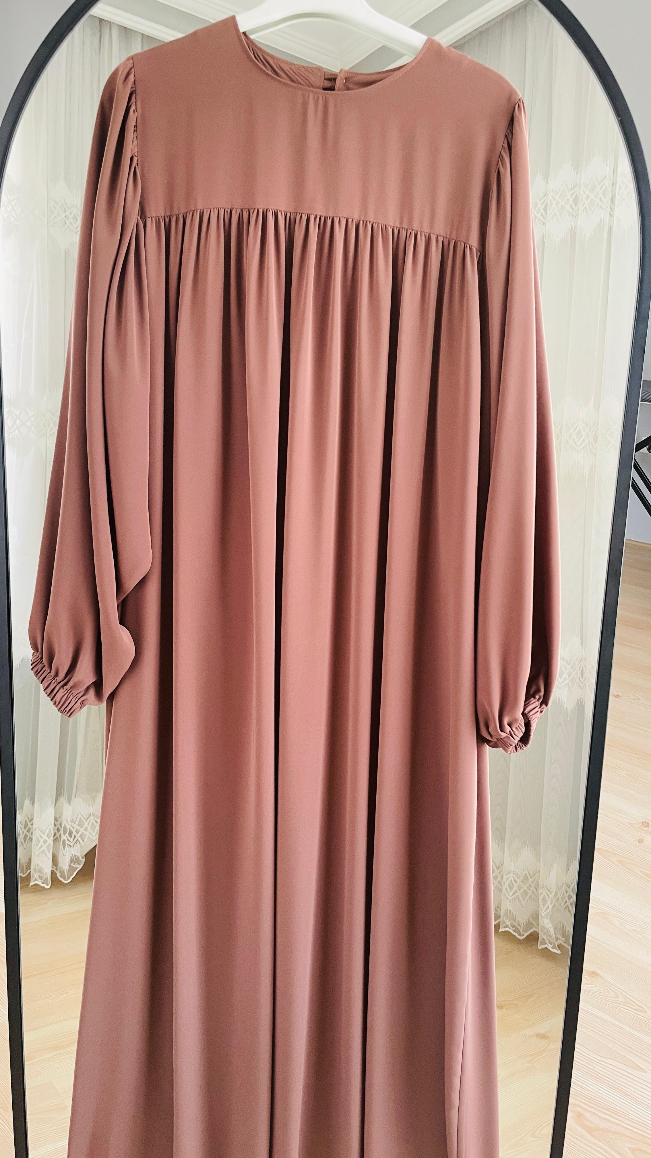 sütlü kahve üstten robalı elbise 