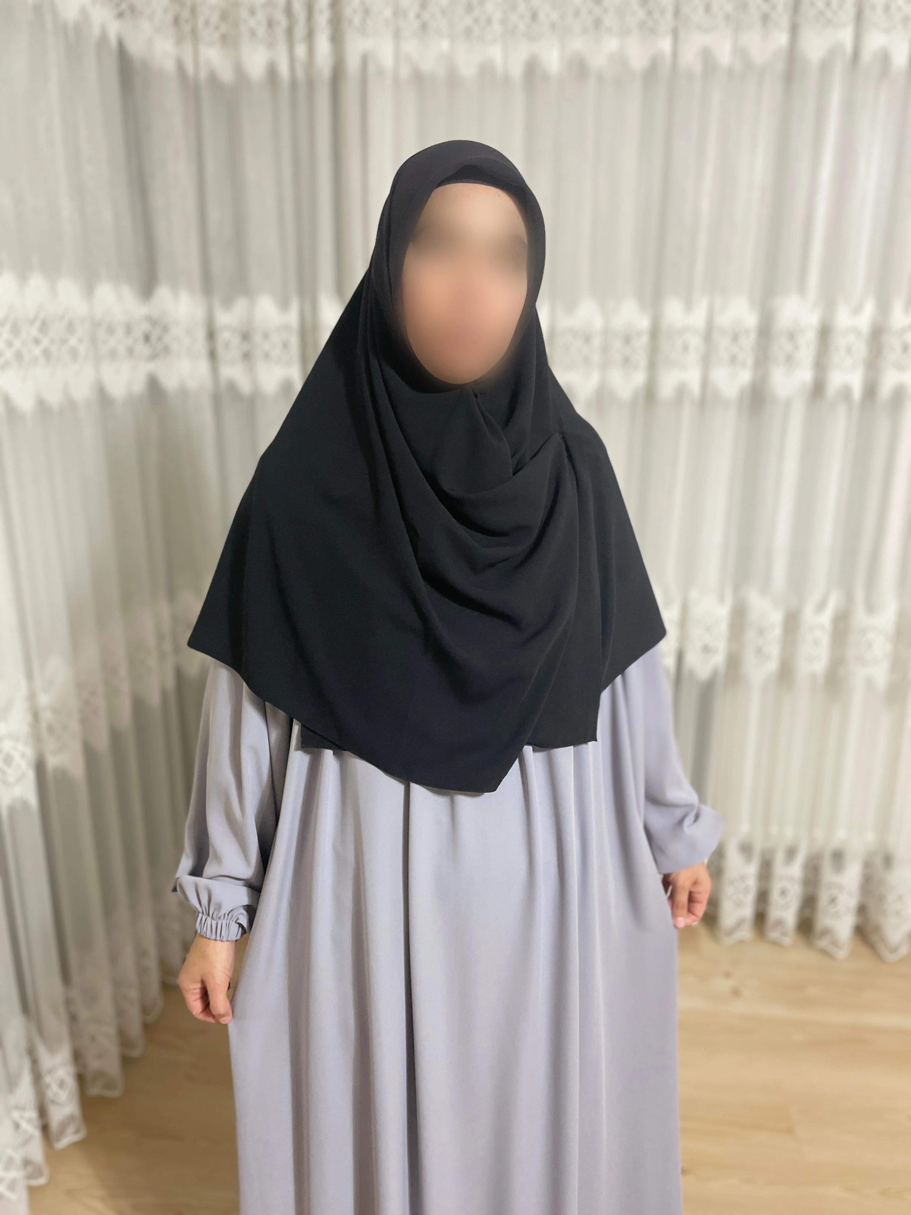 siyah büyük boy eşarp 120x120 