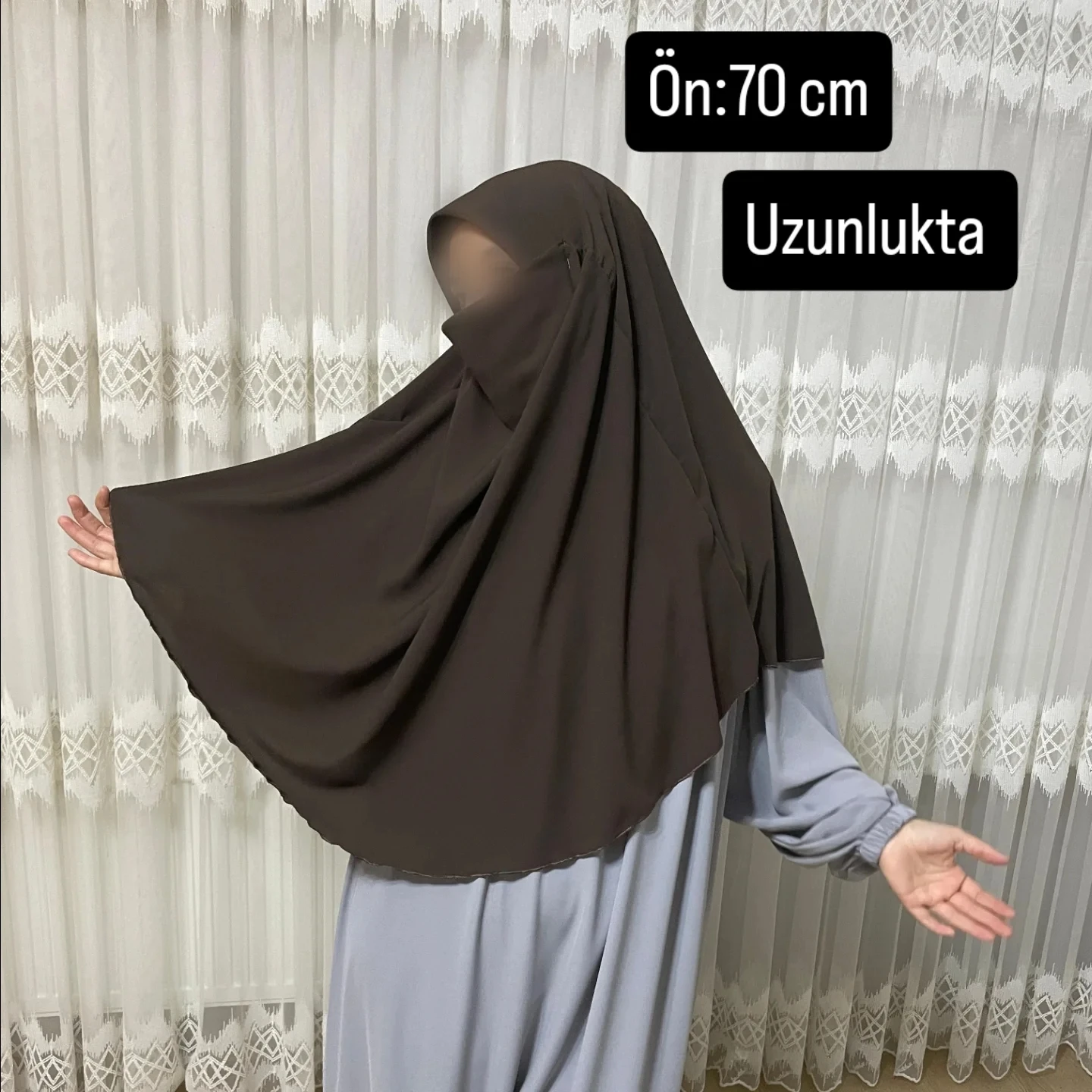 kahver rengi oval telalı küçük boy sufle