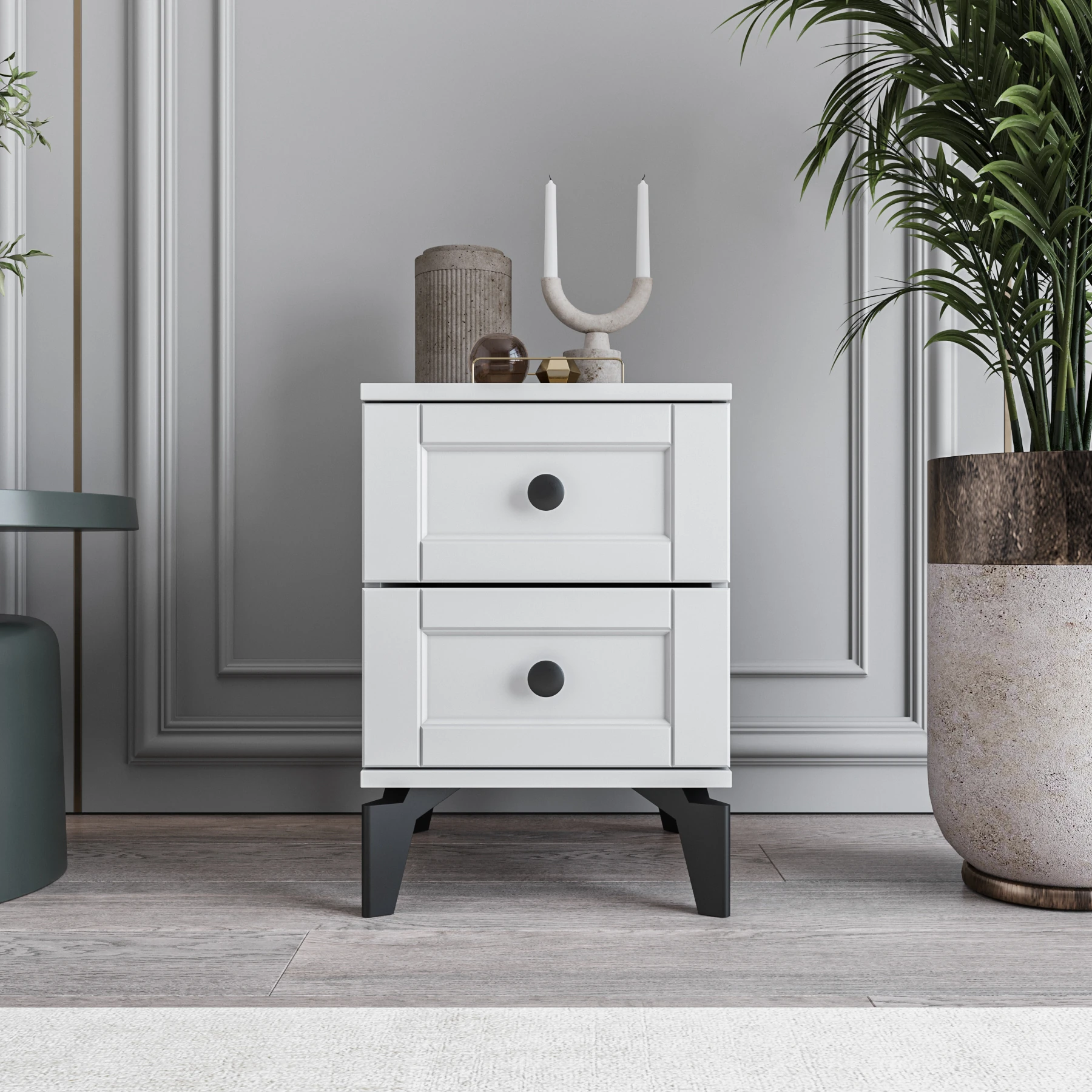 MONZIO Karin KA-203-KR-BB-2 ÇEKMECELİ KOMİDİN