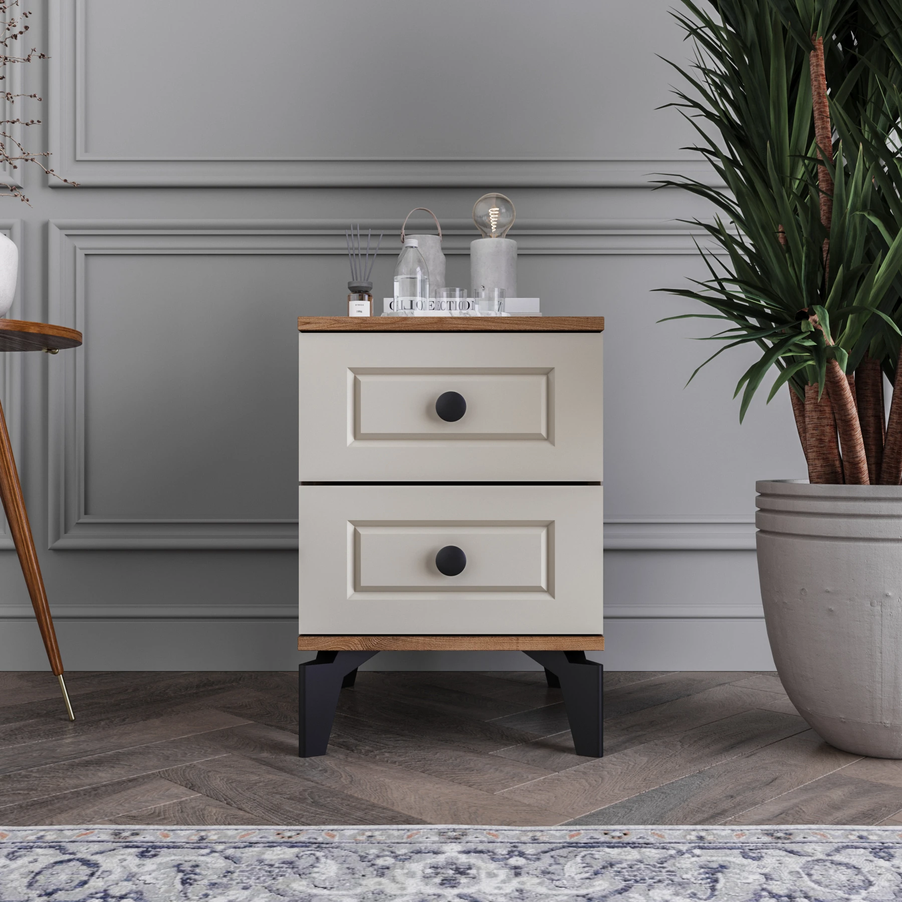 MONZIO Panjur KA-201-PN-AT 2 ÇEKMECELİ KOMİDİN