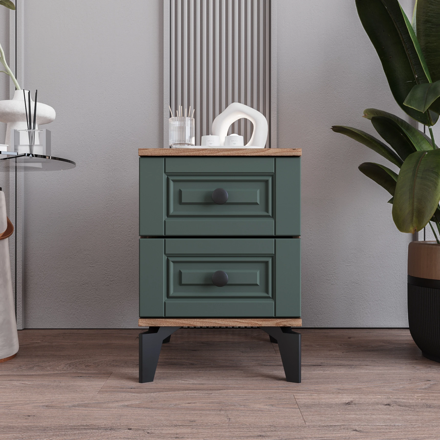 MONZIO TERRA KA-206-TR-YA 2 ÇEKMECELİ ŞİFONYER