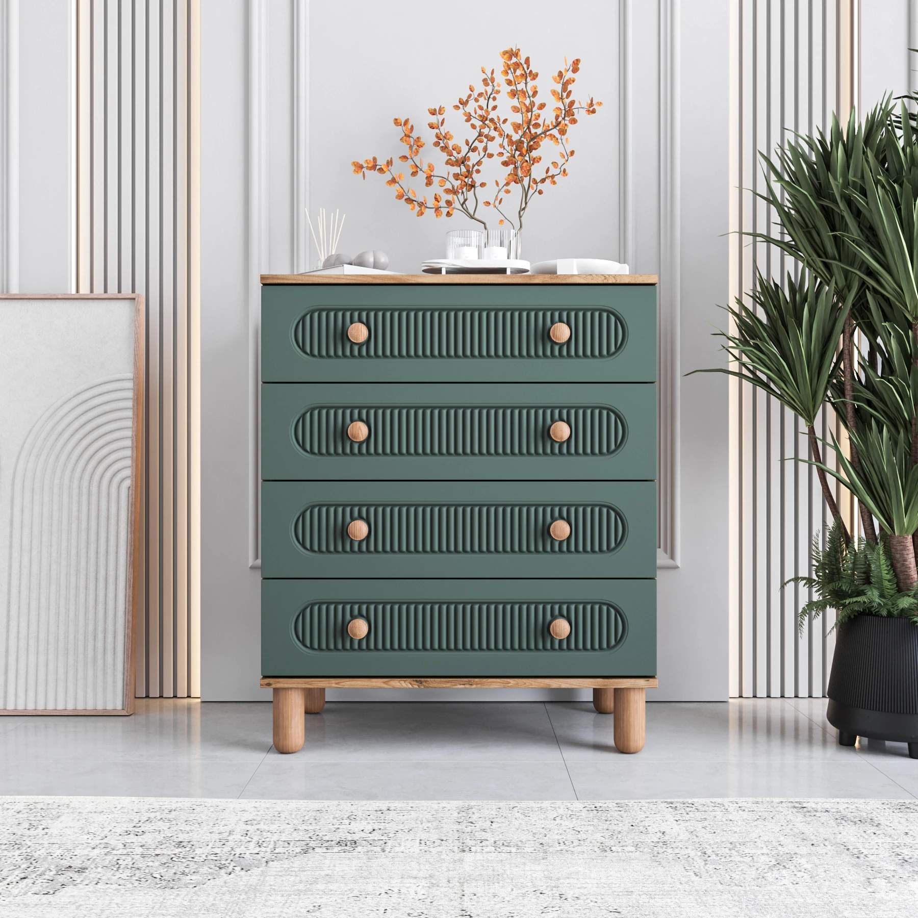 MONZIO Milen SA-404-ML-YA Şifonyer