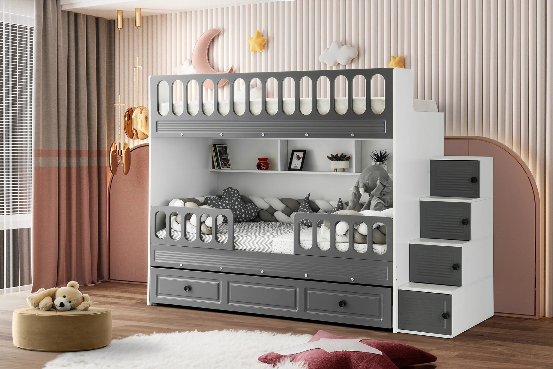 PANJUR ANTRASİT GRİ RANZA