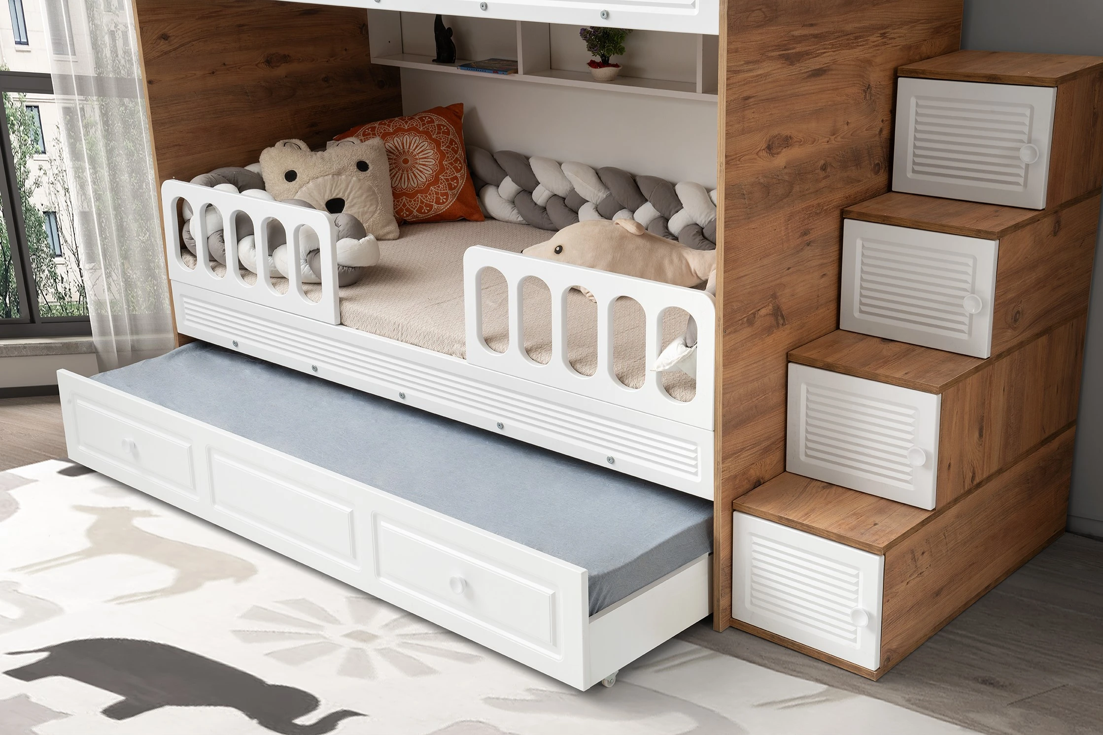 PANJUR BEBEK ODASI AHŞAP RANZA