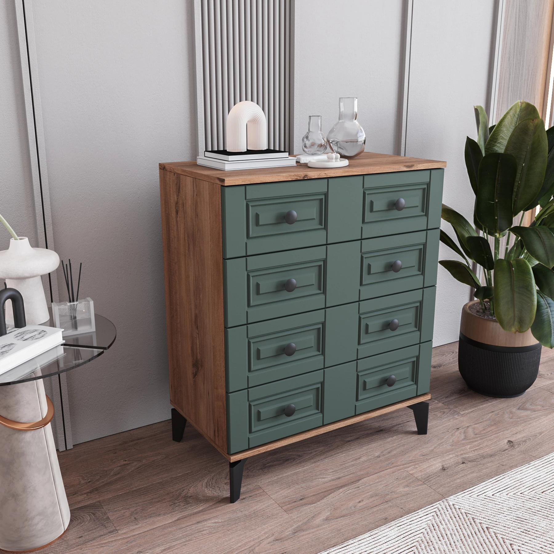 MONZIO TERRA SA-406-TR-YA 4 ÇEKMECELİ ŞİFONYER