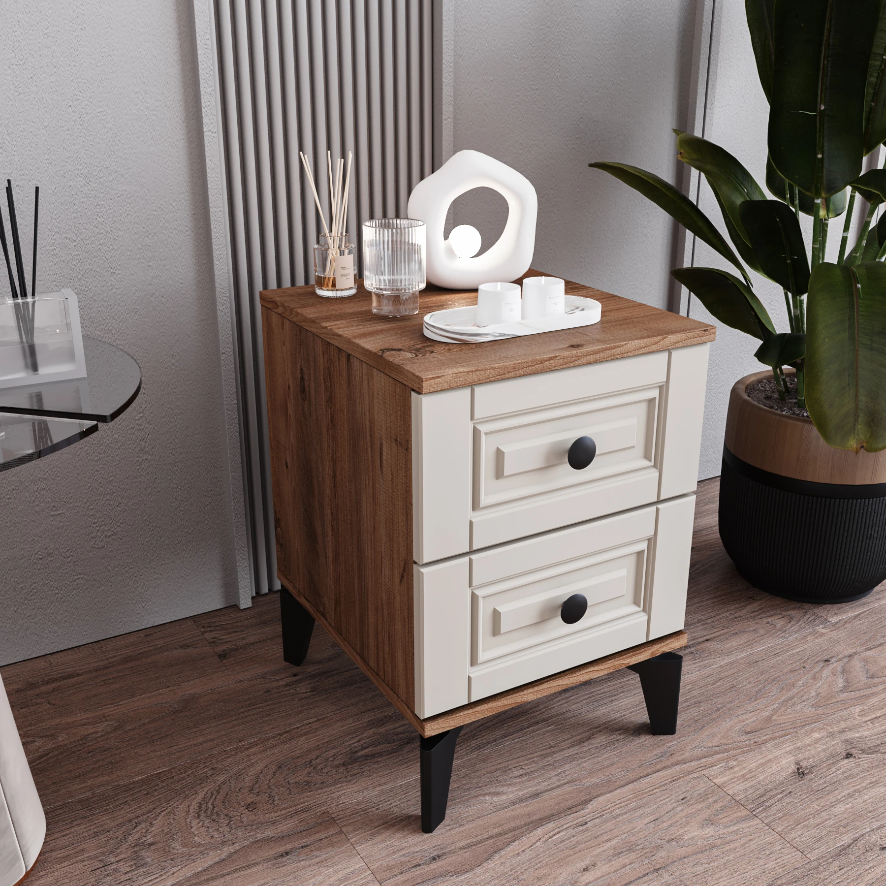 MONZIO TERRA KA-206-TR-AT 2 ÇEKMECELİ KOMİDİN