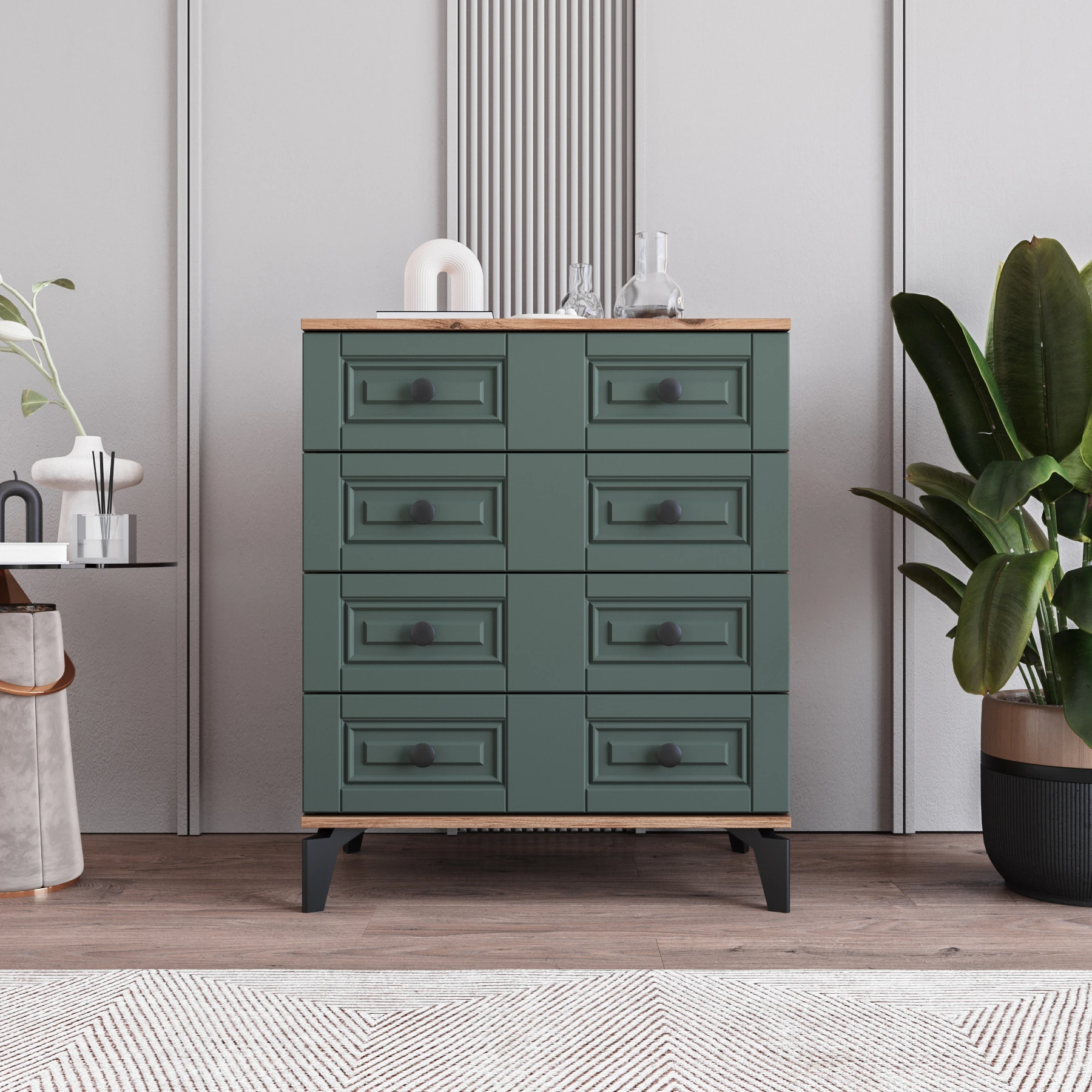 MONZIO TERRA SA-406-TR-YA 4 ÇEKMECELİ ŞİFONYER