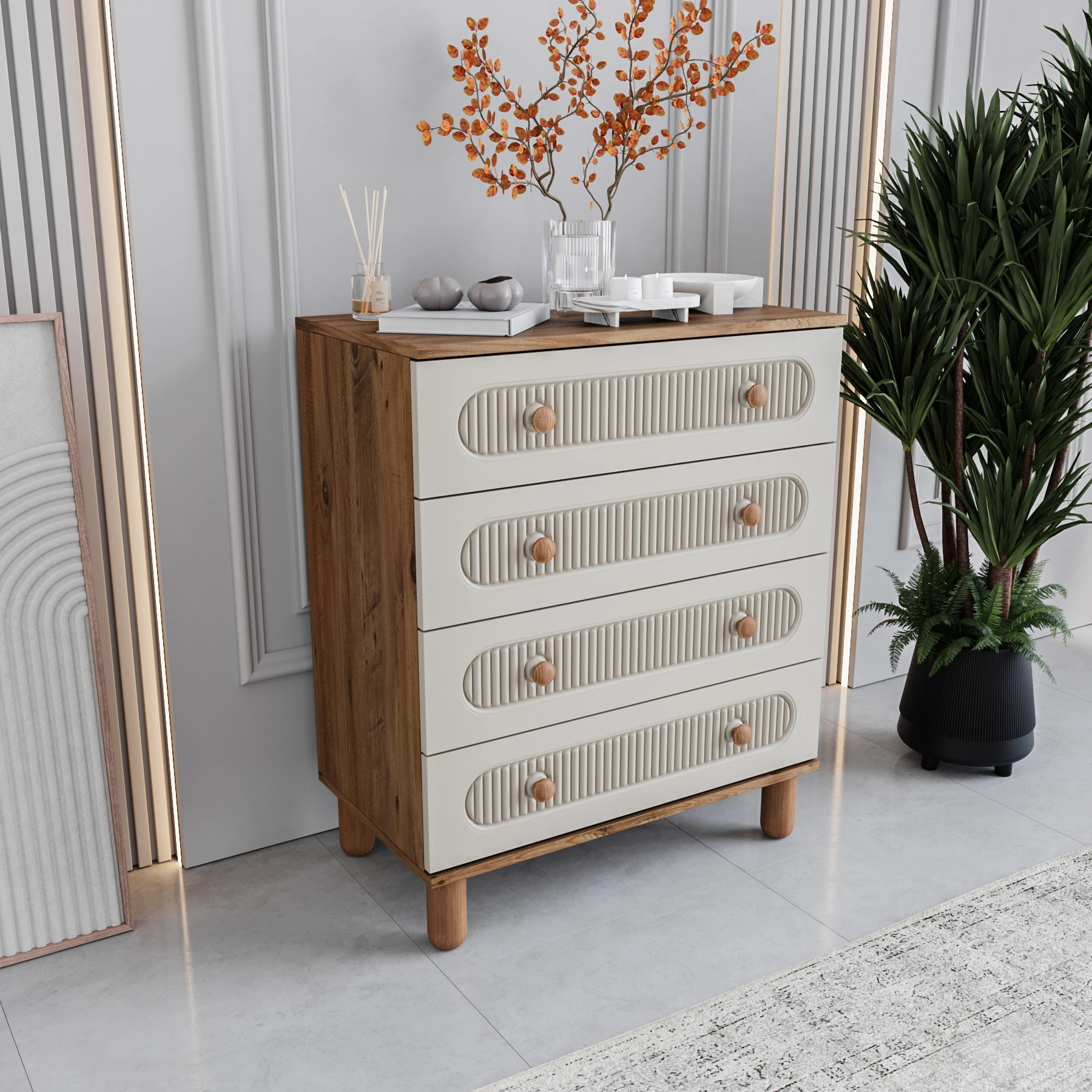 MONZIO Milen SA-404-ML-AT Şifonyer