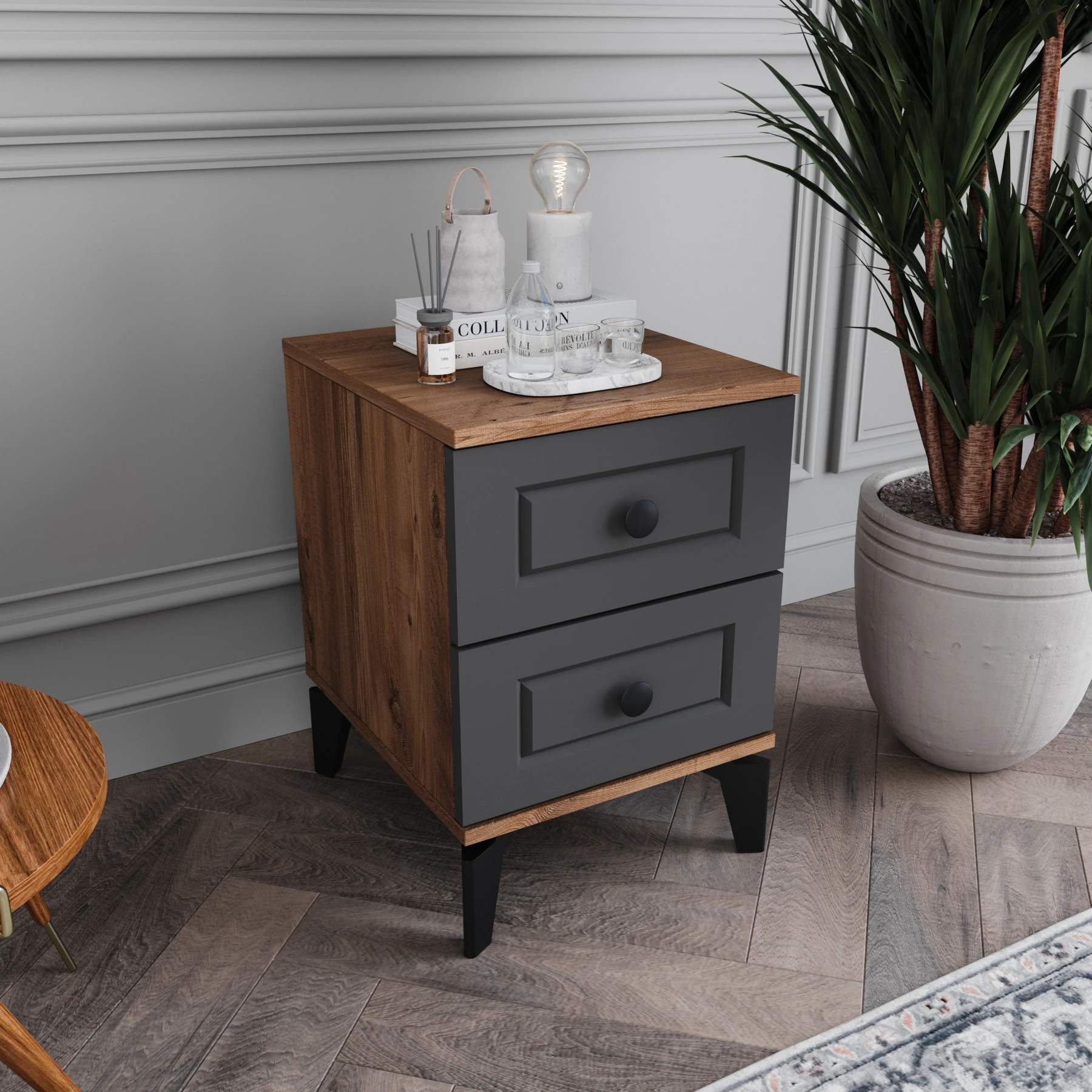 MONZIO Panjur KA-201-PN-NA 2 ÇEKMECELİ KOMİDİN