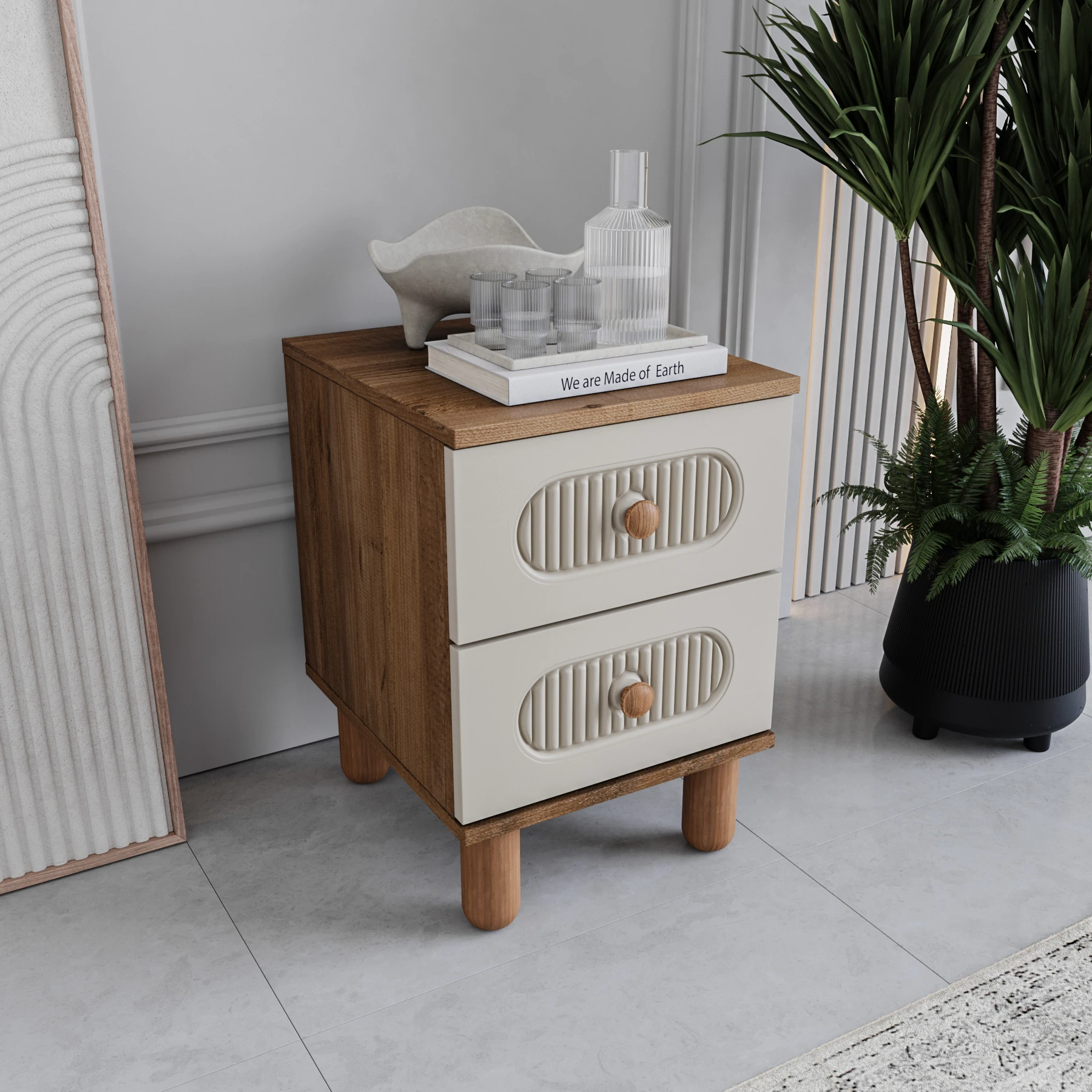 MONZIO KA-204-ML-AT 2 ÇEKMECELİ KOMİDİN