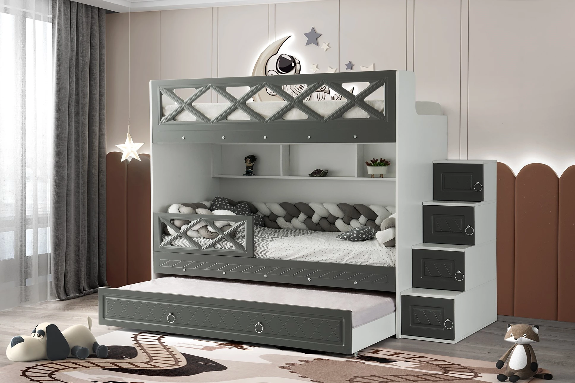 MARS ANTRASİT GRİ RANZA