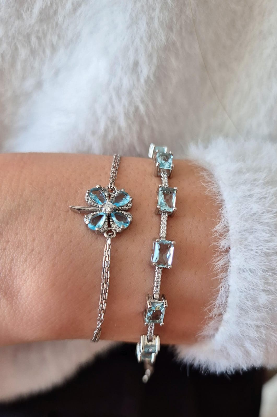 Aqua ÖÇiçek Bileklik 