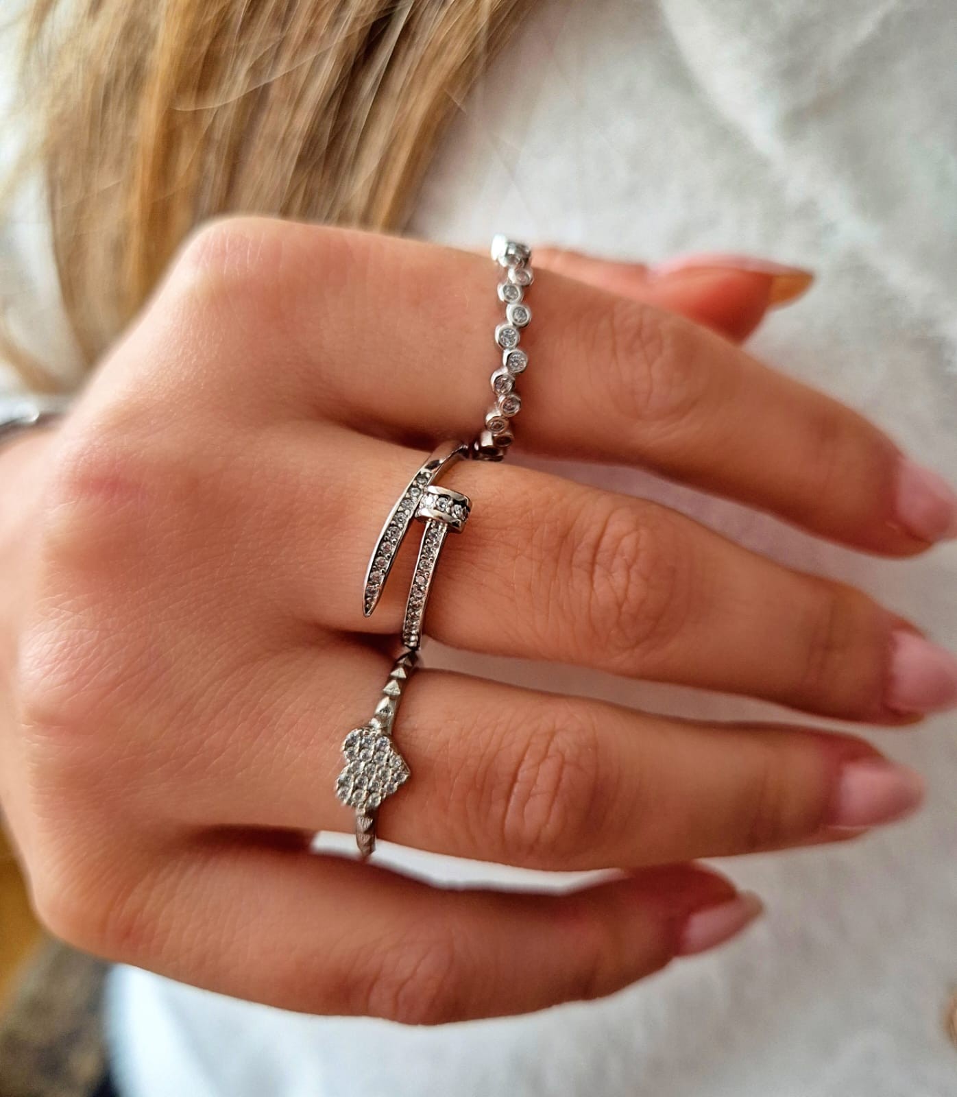 Çivi Yüzük Silver 