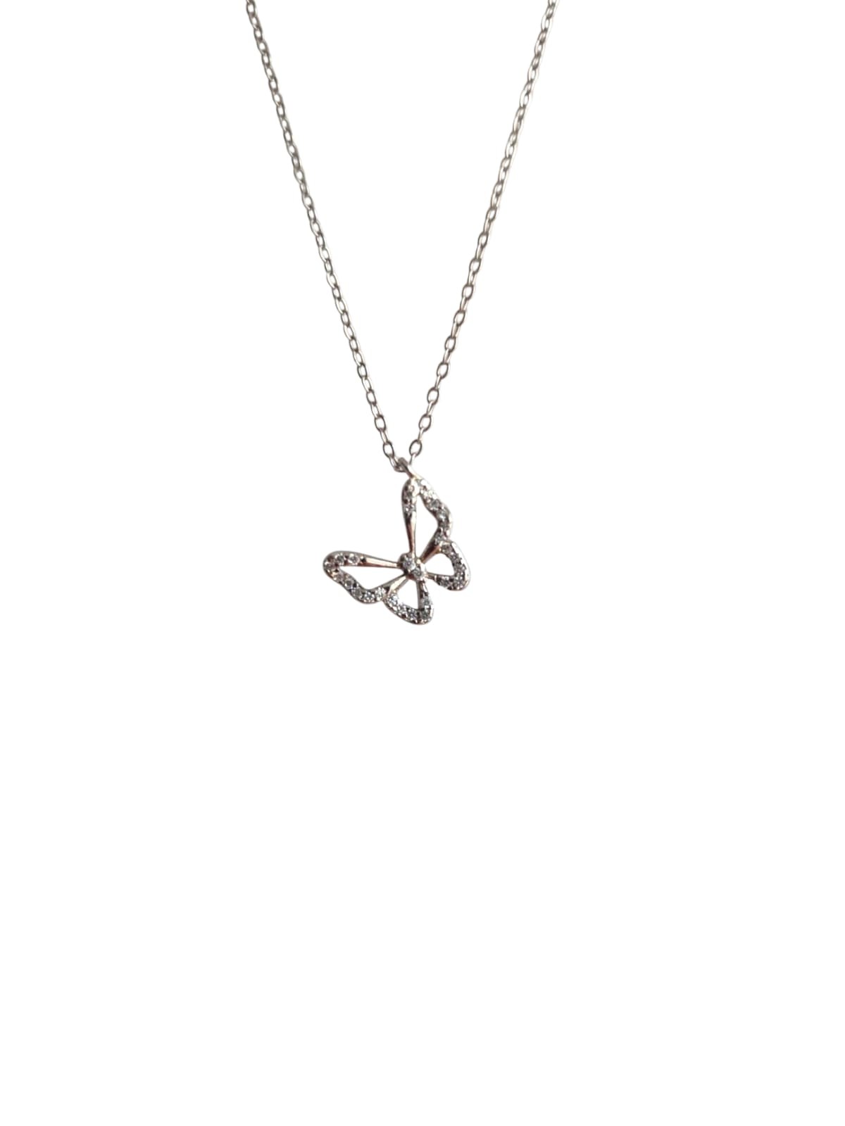 Minimal Kelebek Kolye 