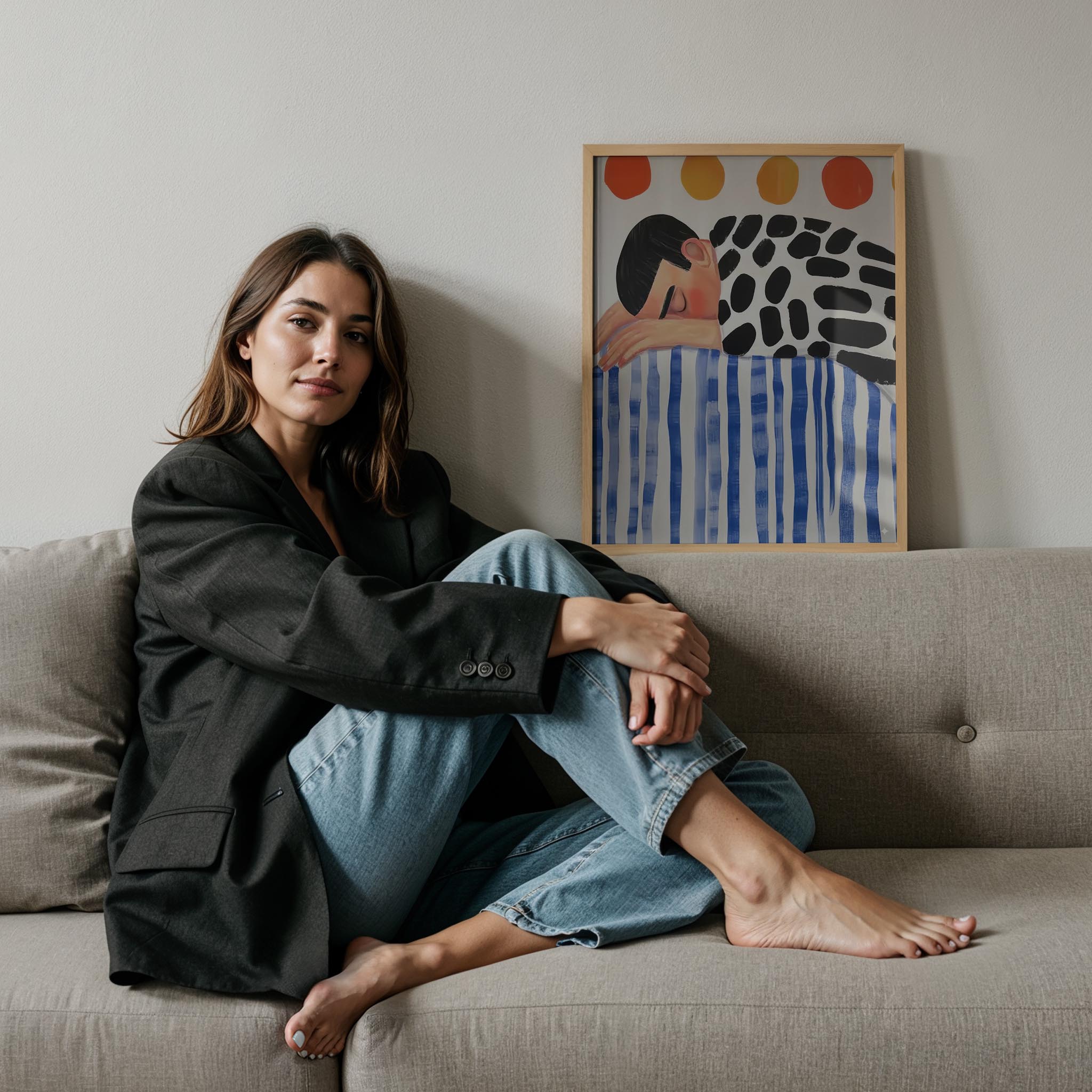 Erkek Portre V - Çizgili Bohem