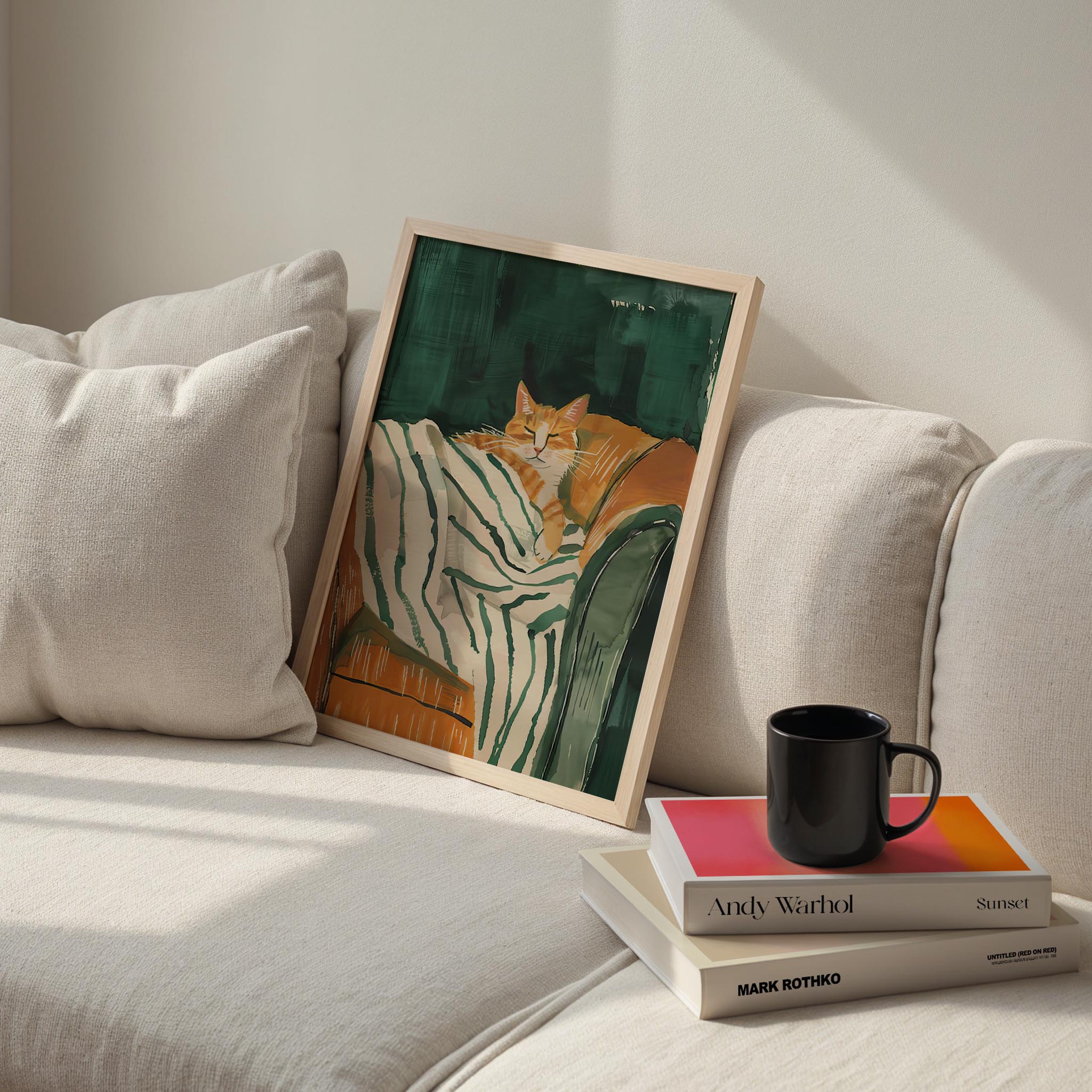 Kedi Portre I - Zümrüt Çizgili